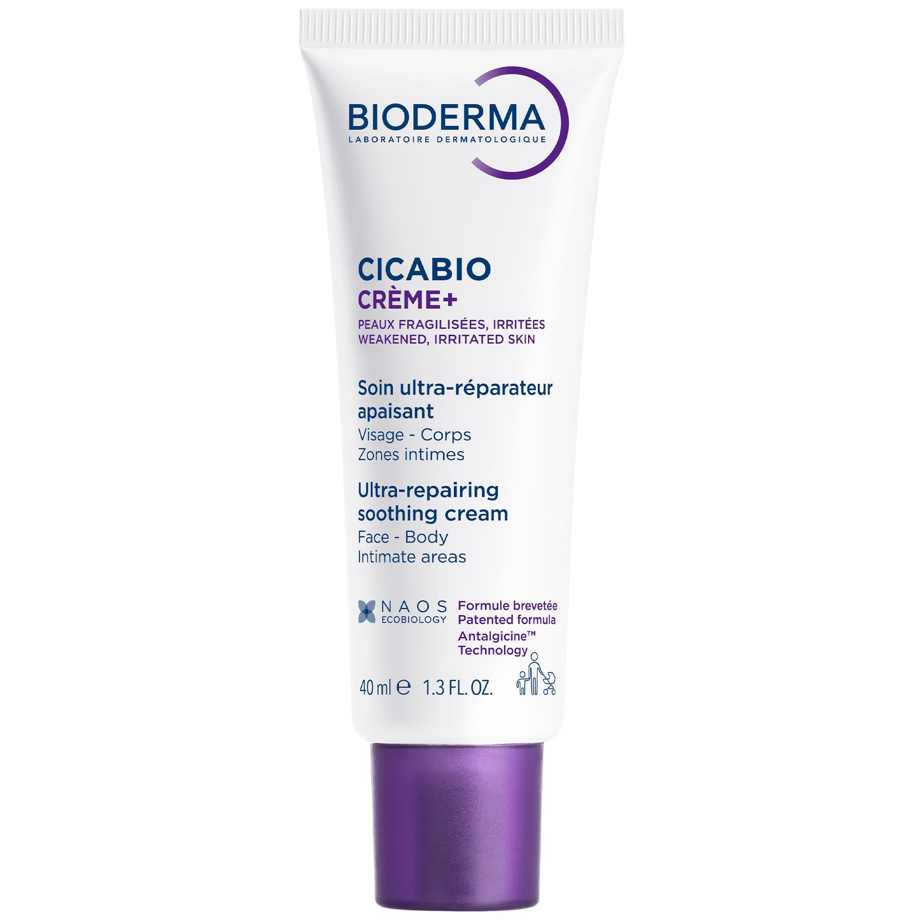 Ультравідновлювальний заспокійливий крем Bioderma Cicabio Creme+ Ultra-Repairing Soothing Cream 40 мл