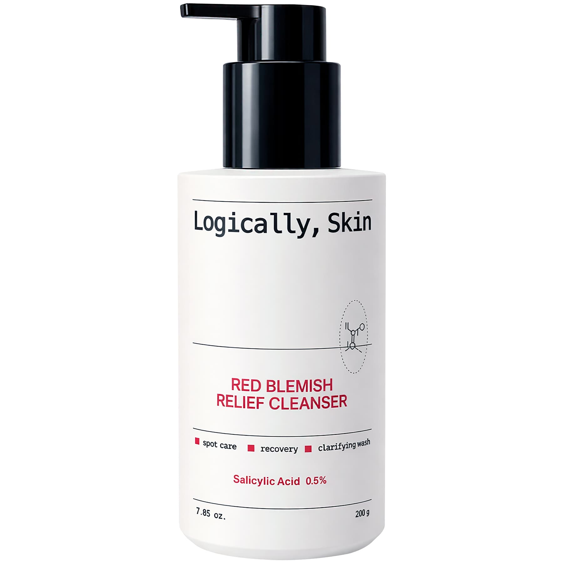 Очищувальний гель для проблемної шкіри з саліциловою кислотою Logically, Skin Red Blemish Relief Cleanser 200 г