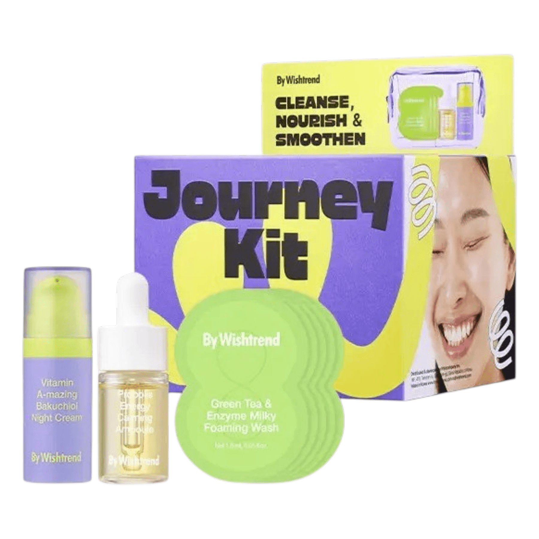Набір мініатюр By Wishtrend Smooth Skin Journey Kit 3 в 1