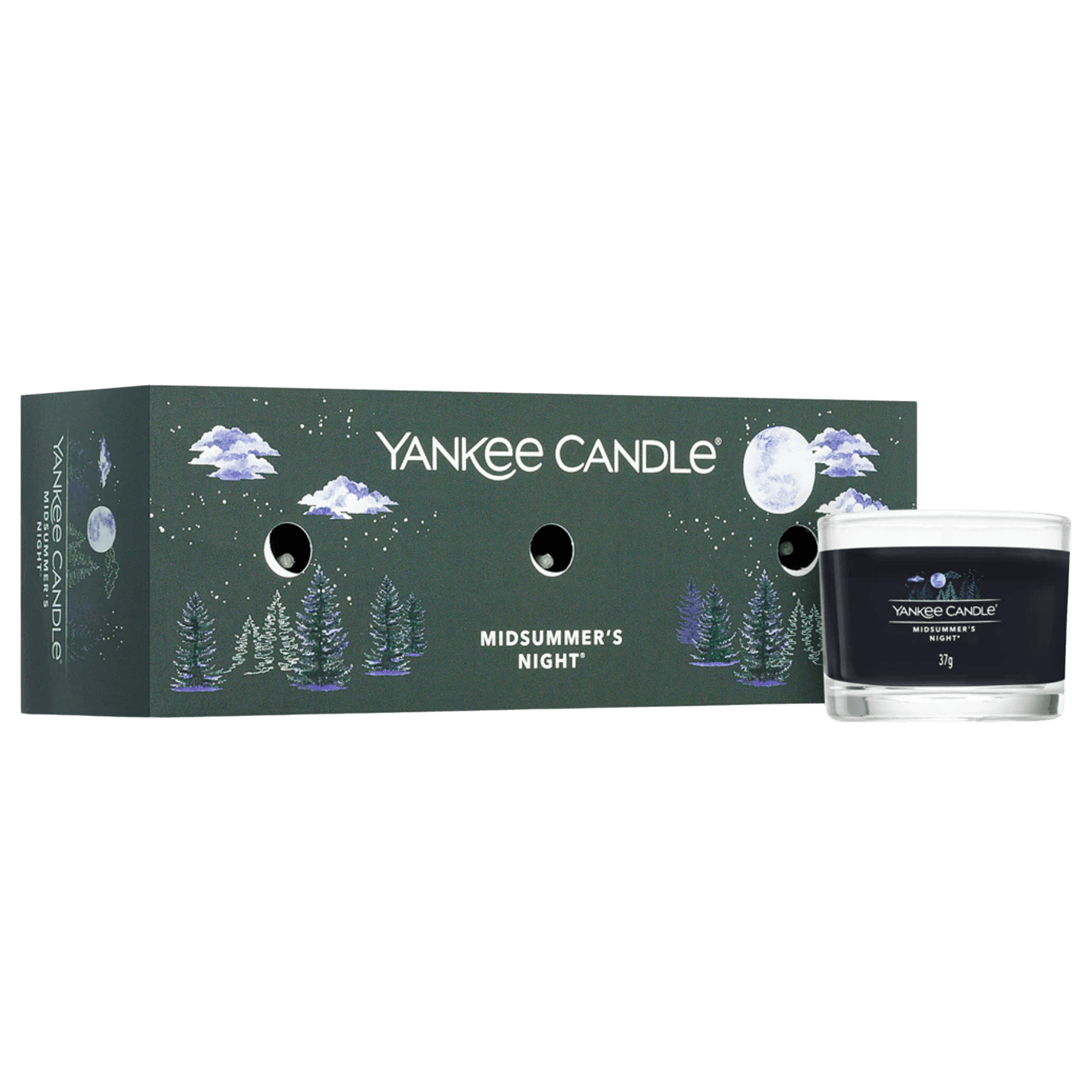 Подарунковий набір із 3 свічок 'Літня ніч' Midsummer's Night Yankee Candle 3 шт * 37 г