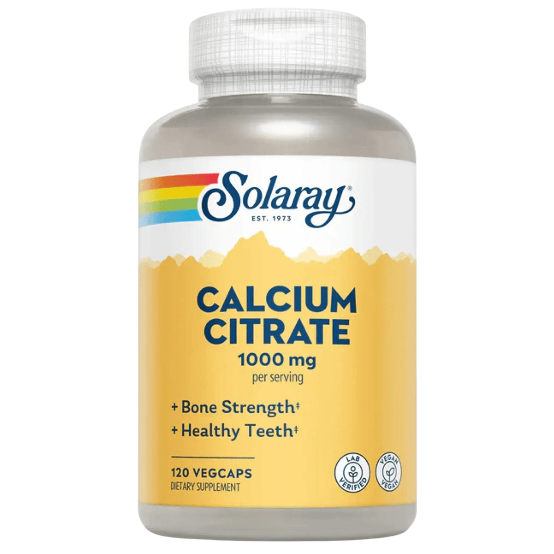 Кальцій цитрат 1000 мг Solaray Calcium Citrate 1000mg 120 шт