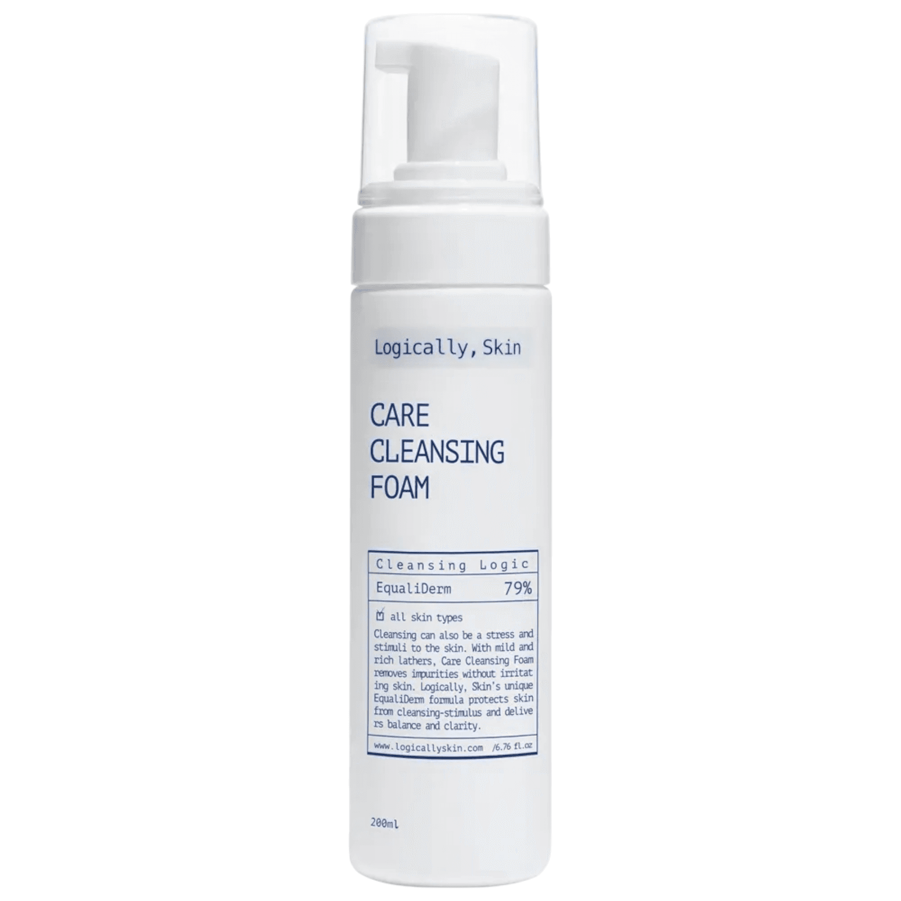 М’яка очищувальна пінка для вмивання Logically, Skin Care Cleansing Foam 200 мл