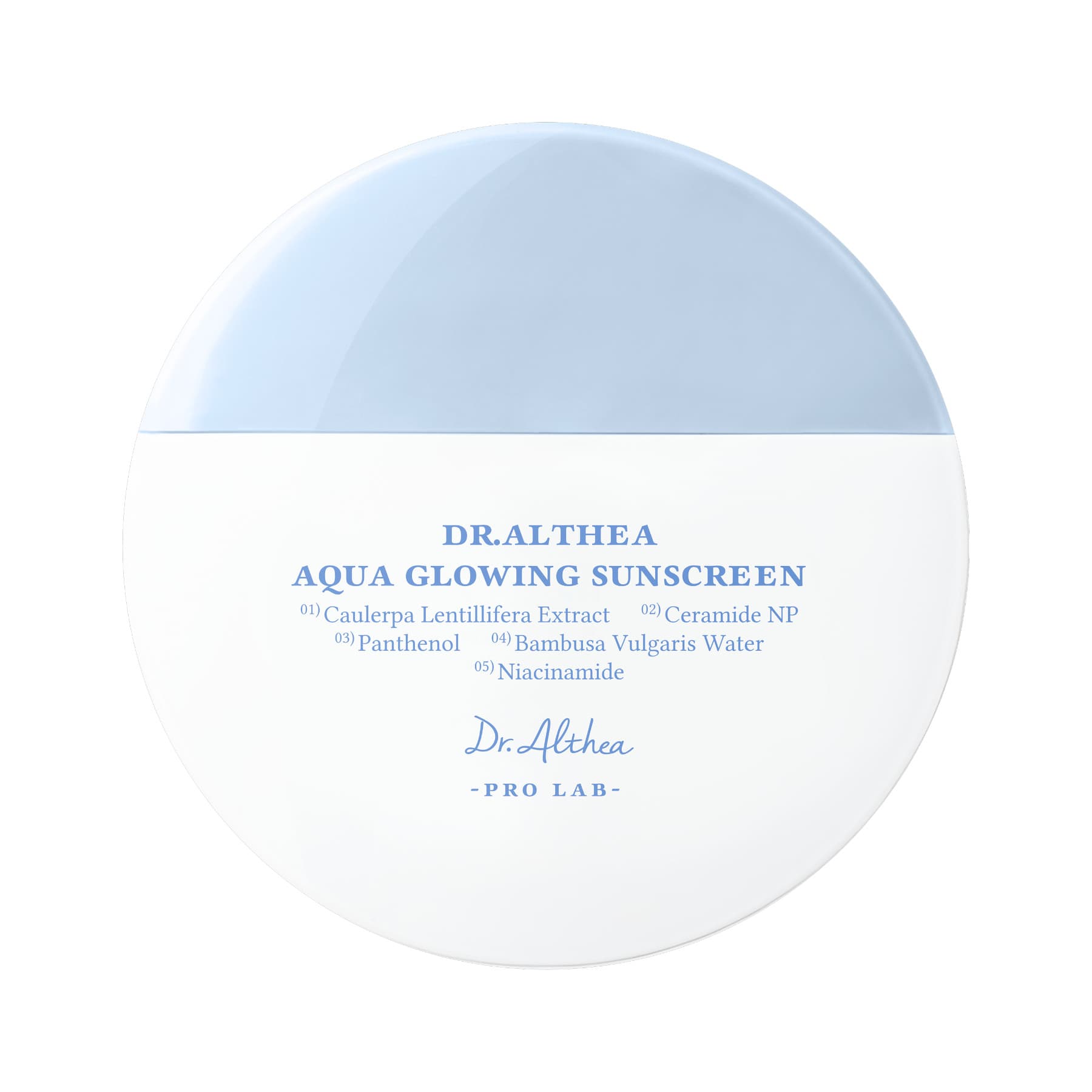 Зволожувальний сонцезахисний крем з пантенолом Dr.Althea Aqua Glowing Sunscreen 45 мл