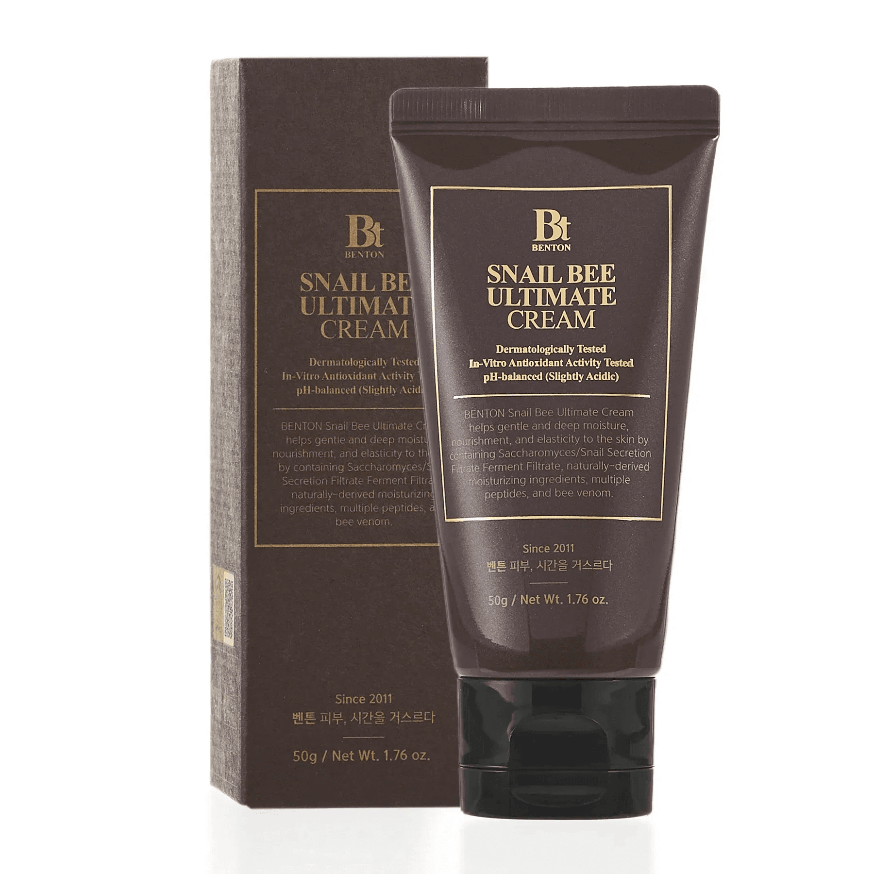 Крем з ферментованим муцином равлика та бджолиною отрутою Benton Snail Bee Ultimate Cream 50 г