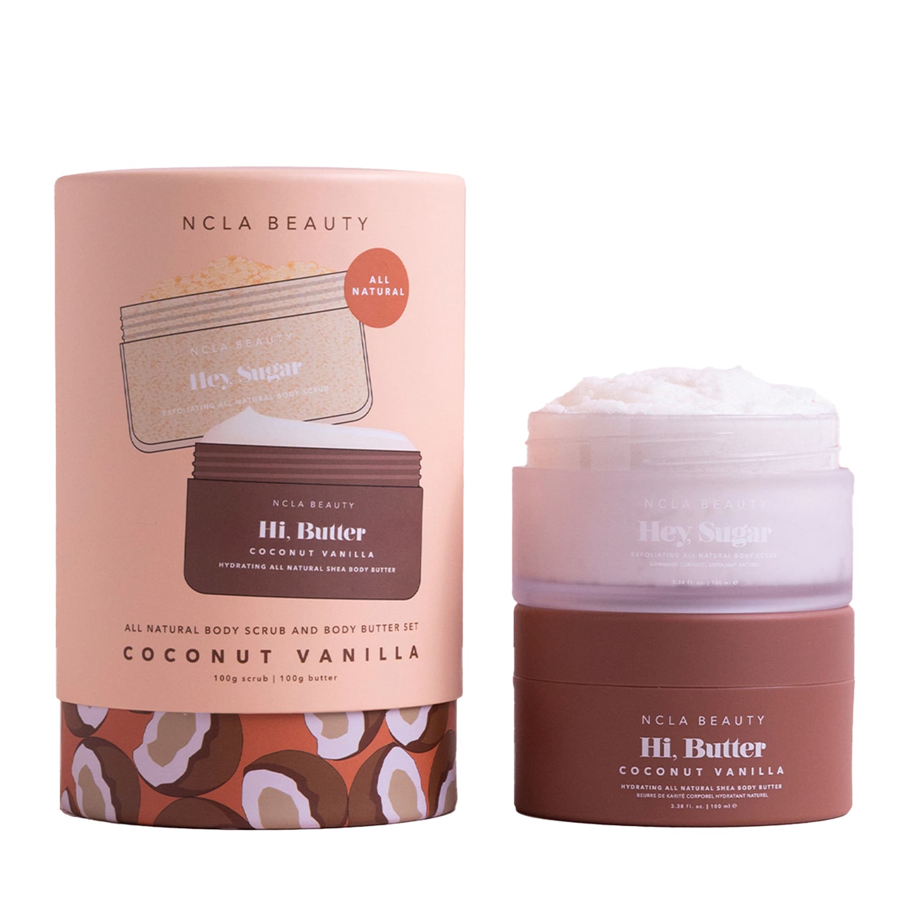 Подарунковий набір для догляду за тілом «Кокос-Ваніль» NCLA Beauty Coconut Vanilla Body Care Discovery Set 2 в 1