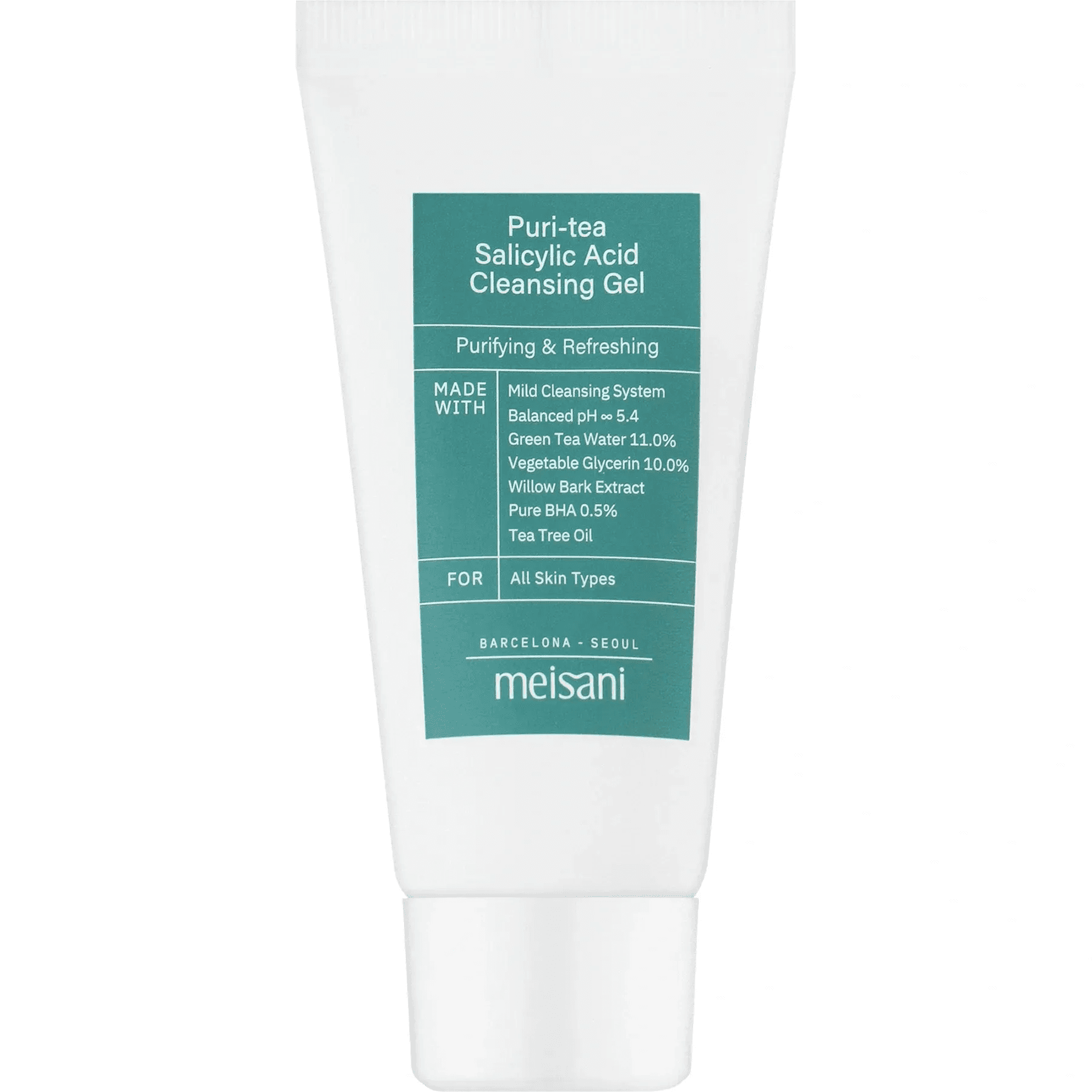 Гель для вмивання з саліциловою кислотою Meisani Puri-Tea Salicylic Acid Cleansing Gel Мініатюра, 30 мл