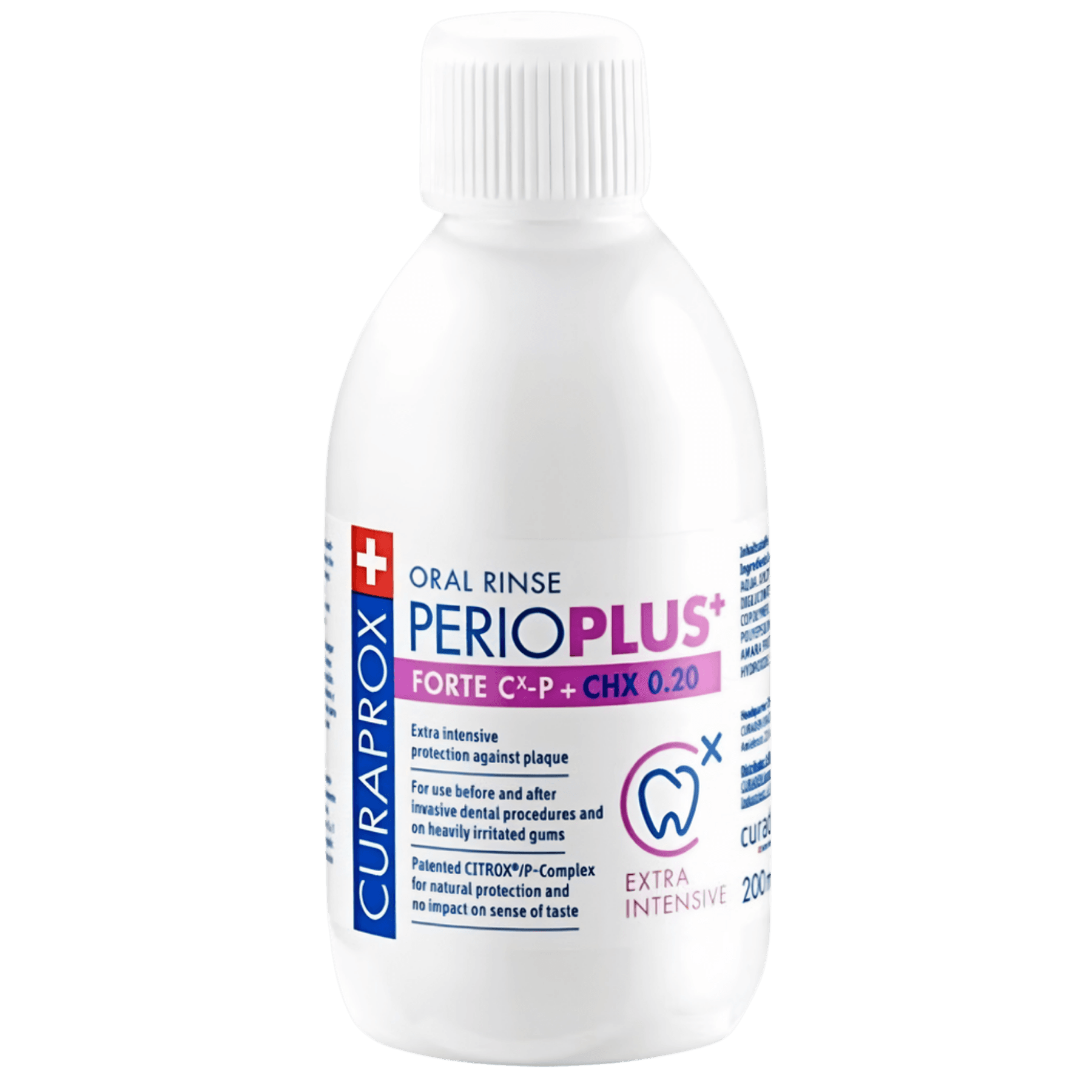 Ополіскувач з хлоргексидином 0,2% + Citrox Curaprox Oral Rinse PERIOPLUS+ FORTE 200 мл