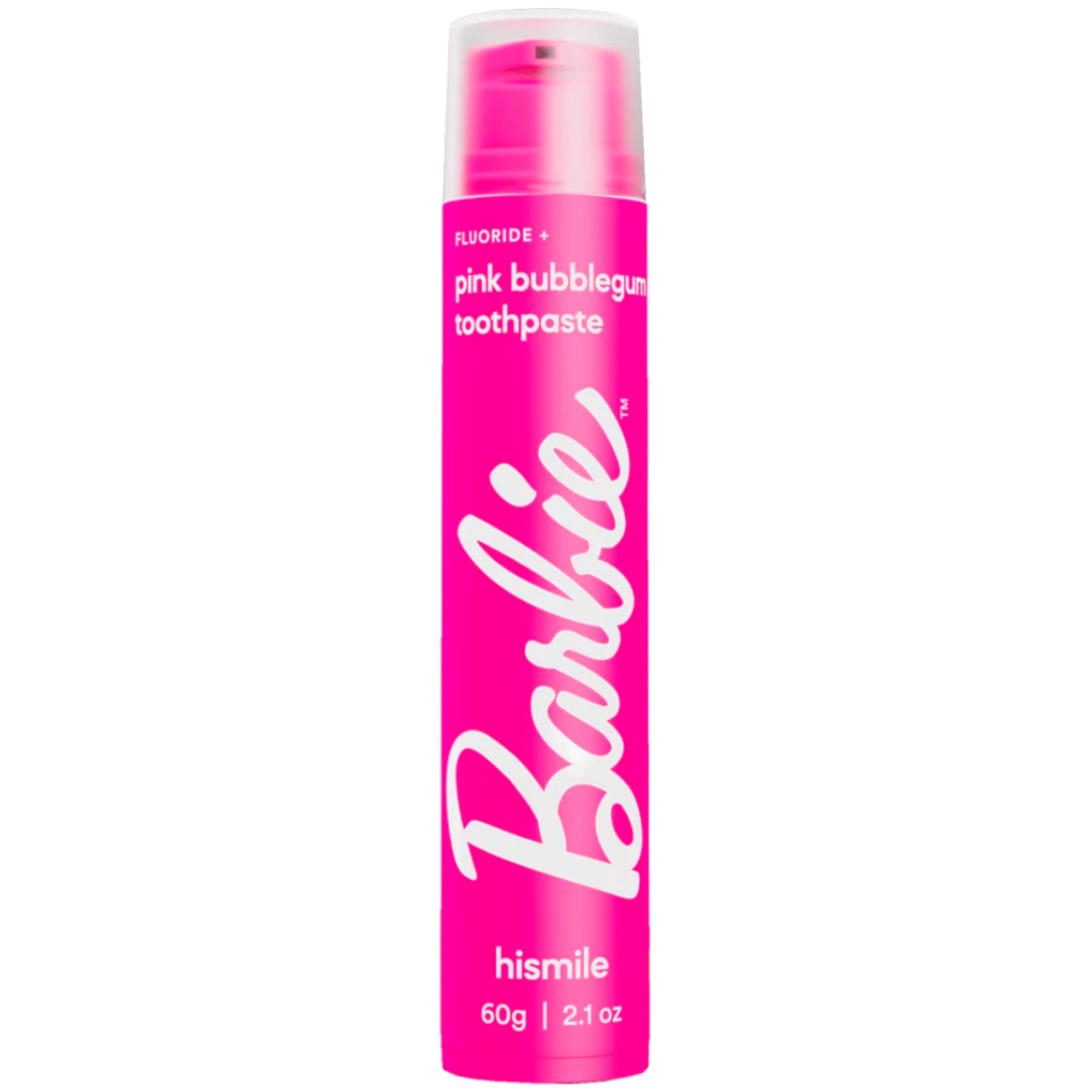 Зубна паста зі смаком жуйки Hismile Barbie Pink Bubblegum Toothpaste 60 г