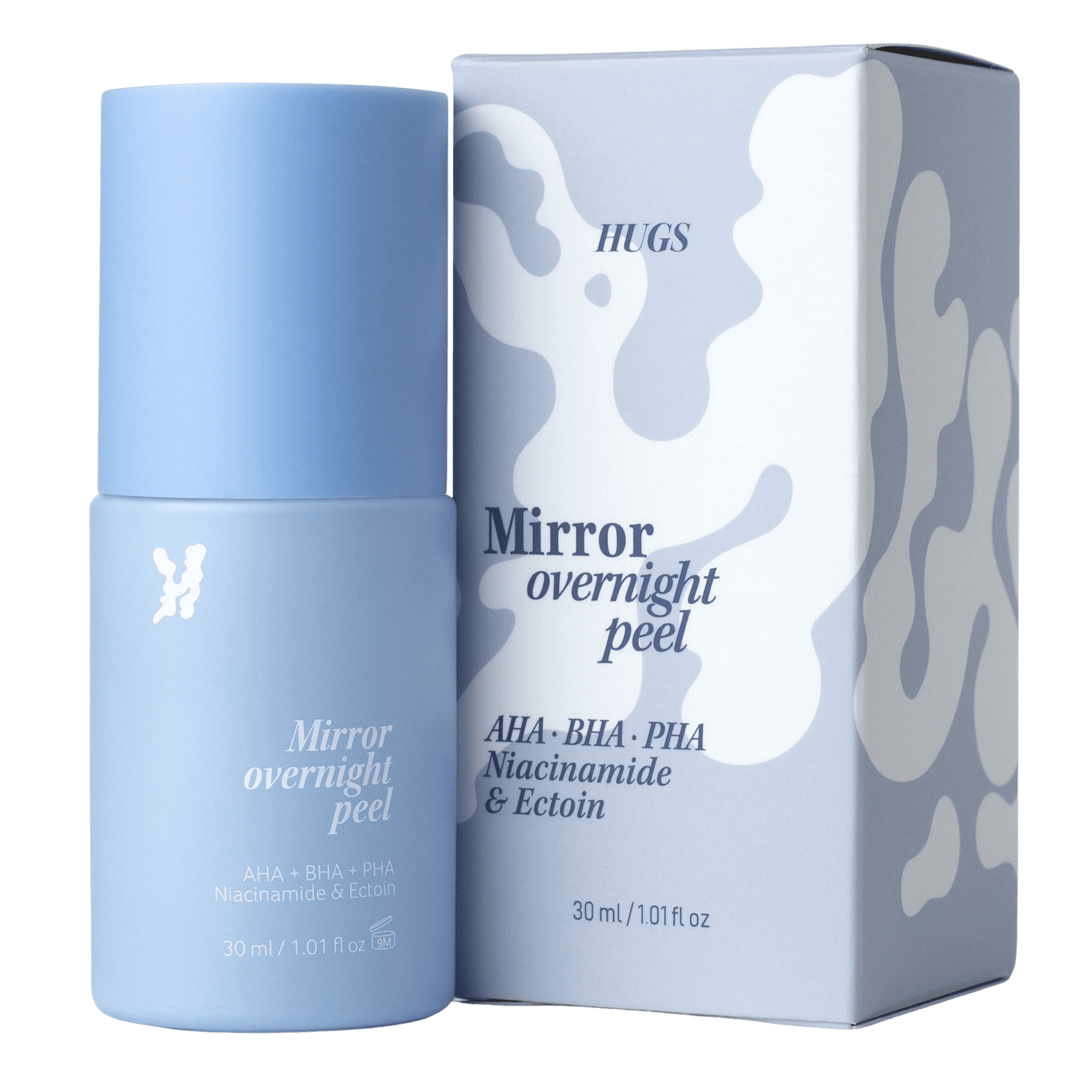 Нічна мультикислотна пілінг-сироватка Hugs Mirror overnight peel 30 мл