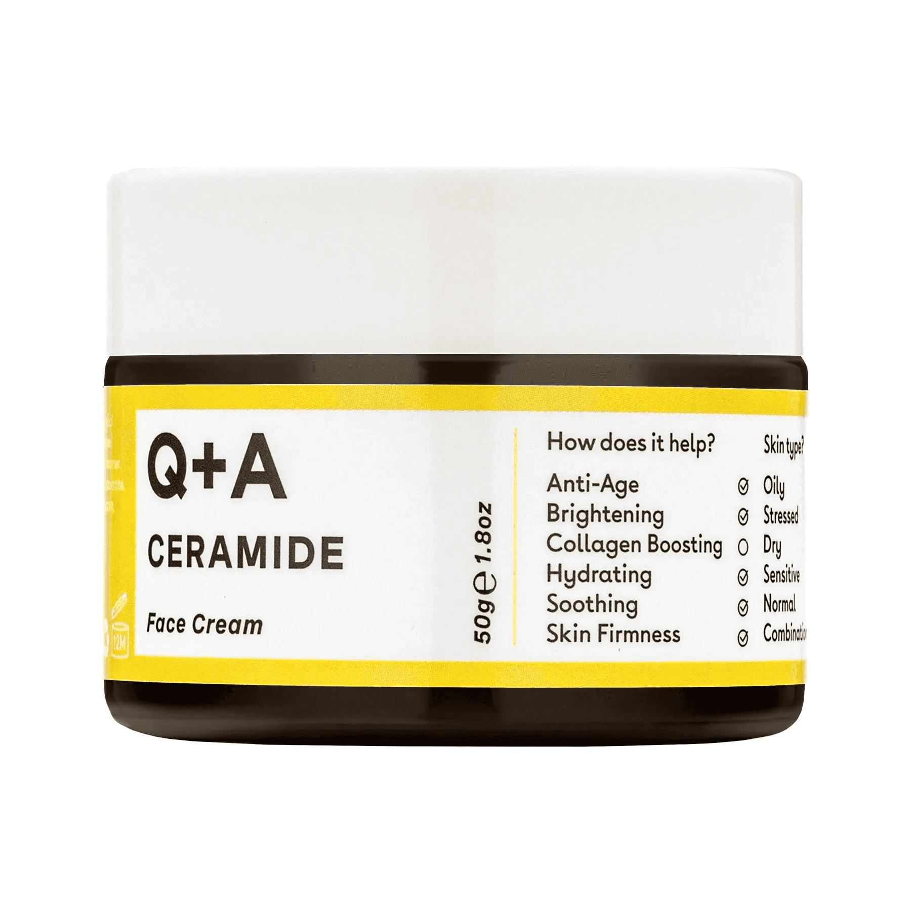 Захисний крем для обличчя з керамідами Q+A Ceramide Barrier Defence Face Cream 50 г