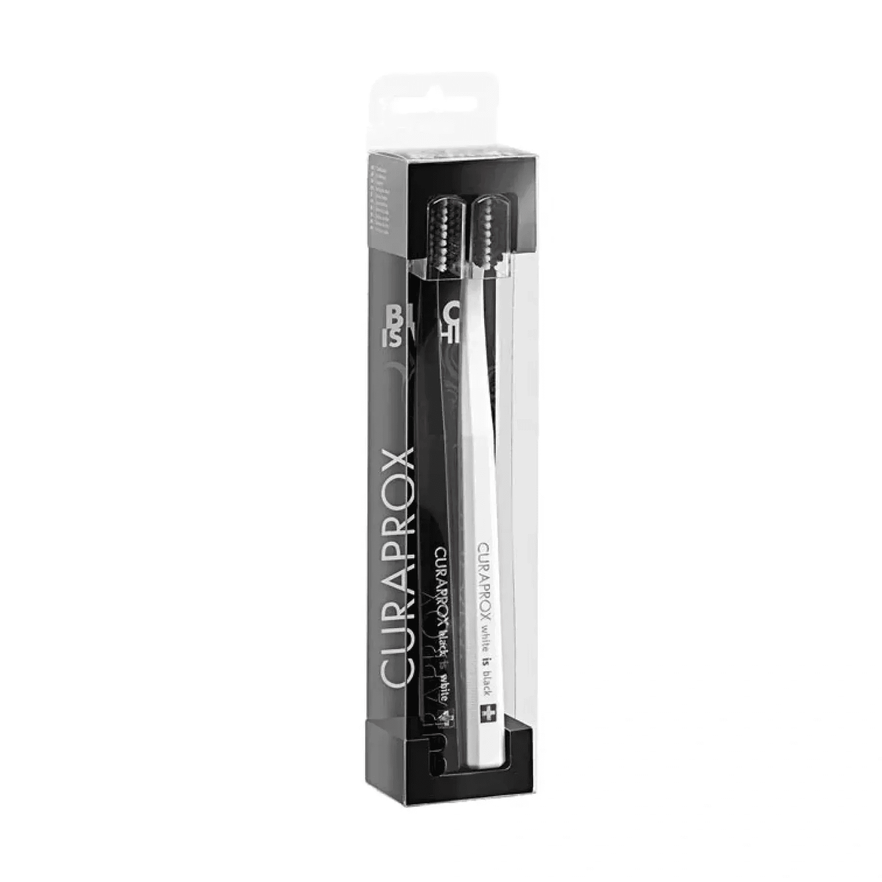 Набір зубних щіток Curaprox Black Is White Ultrasoft 2 в 1