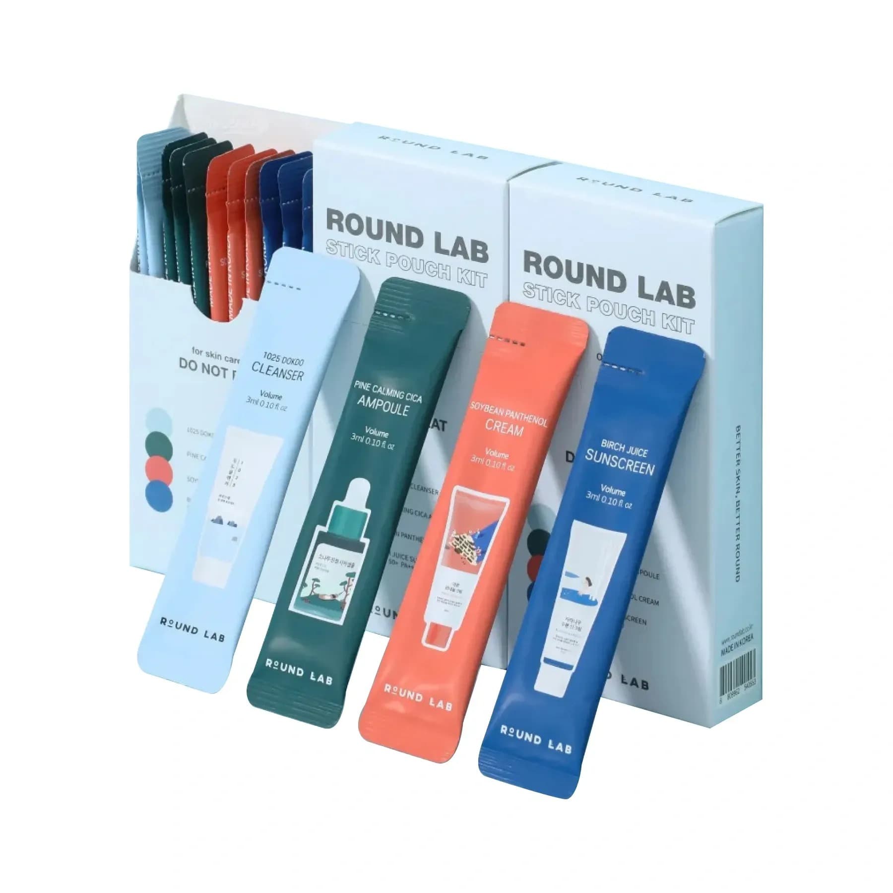 Набір мініатюр ROUND LAB Stick Pouch Kit 4 в 1