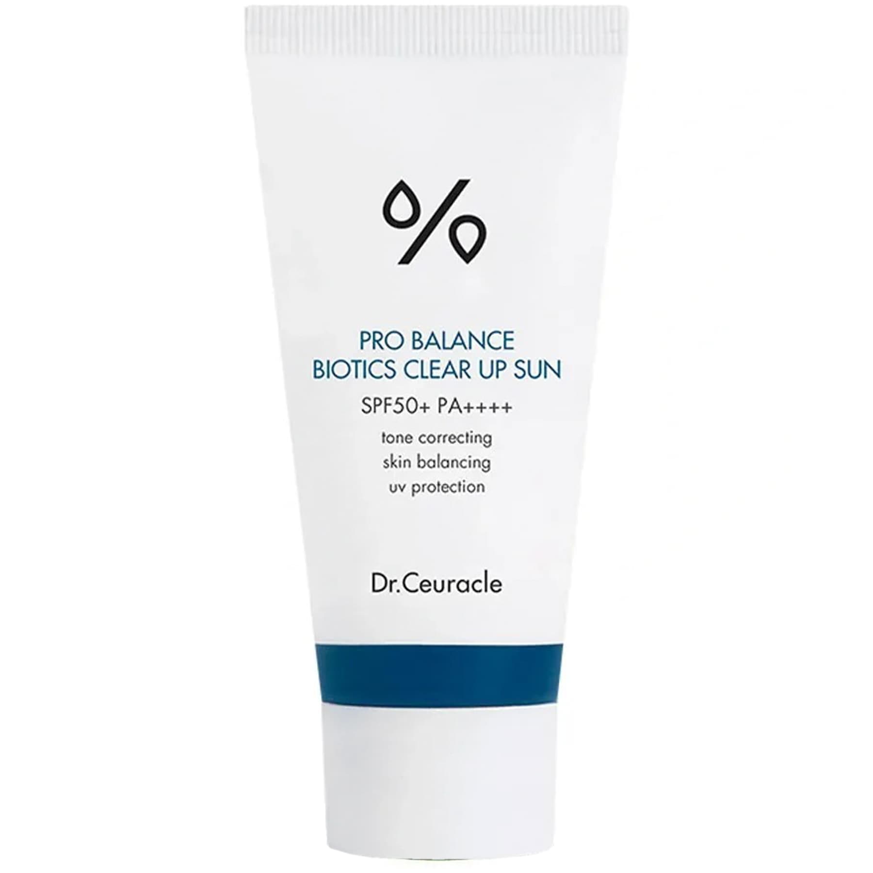 Сонцезахисний освітлювальний крем з пробіотиками Dr.Ceuracle Pro Balance Biotics Clear Up Sun SPF50+ PA++++ 50 мл