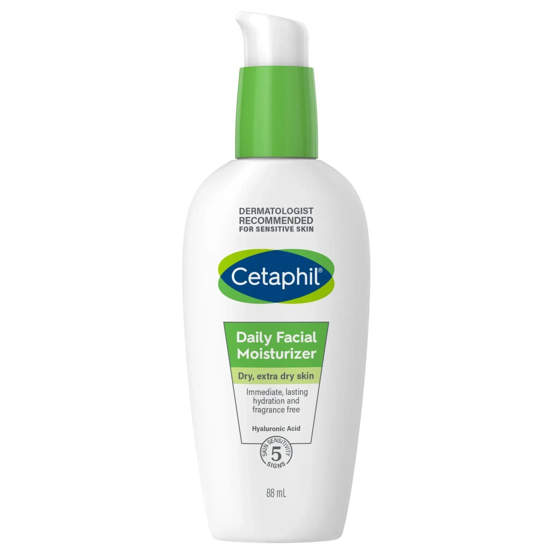 Щоденний зволожувальний лосьйон для шкіри обличчя Cetaphil Daily Hydrating Lotion With Hyaluronic Acid 88 мл