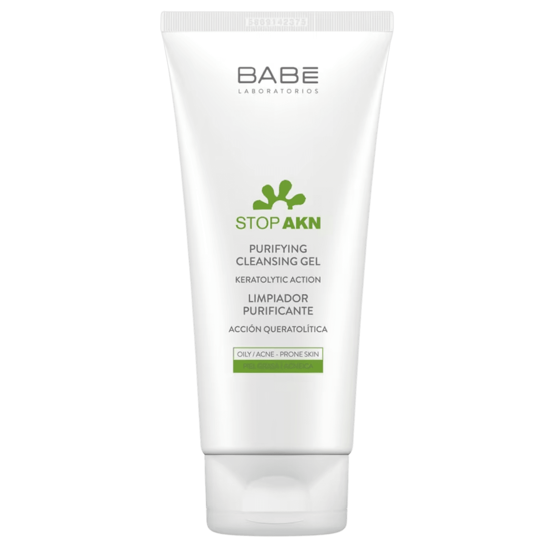 Очищувальний гель для жирної та проблемної шкіри BABE Laboratorios Stop AKN Microbiome Care Purifying Cleansing Gel 200 мл