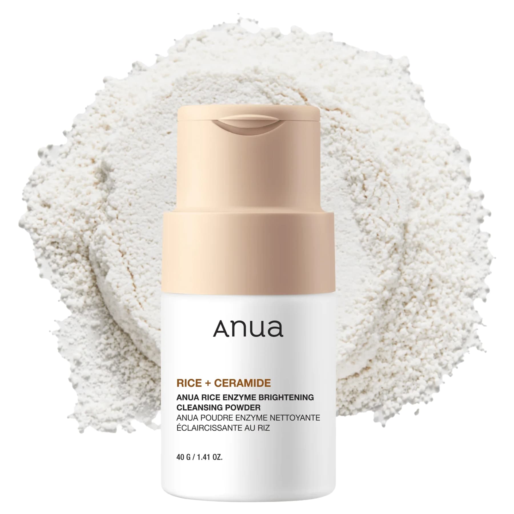 Ензимна пудра з екстрактом рису Anua Rice Enzyme Brightening Cleansing Powder 40 г