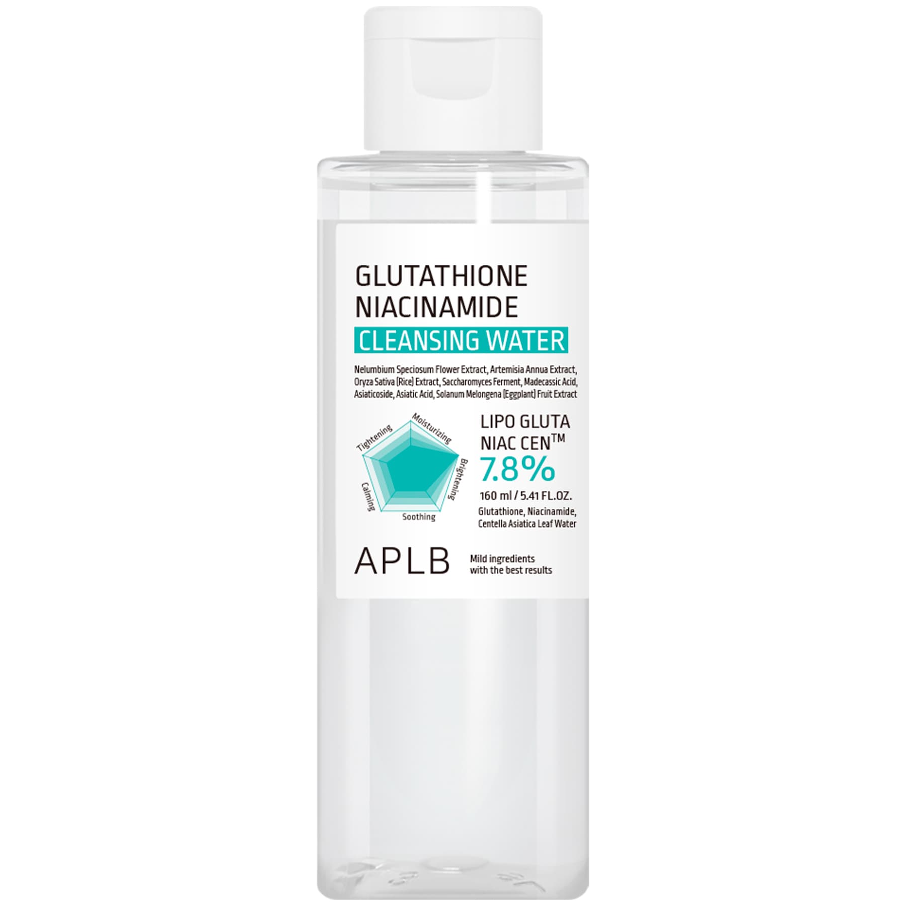 Міцелярна вода для демакіяжу з глутатіоном і ніацинамідом APLB Glutathione Niacinamide Cleansing Water 160 мл