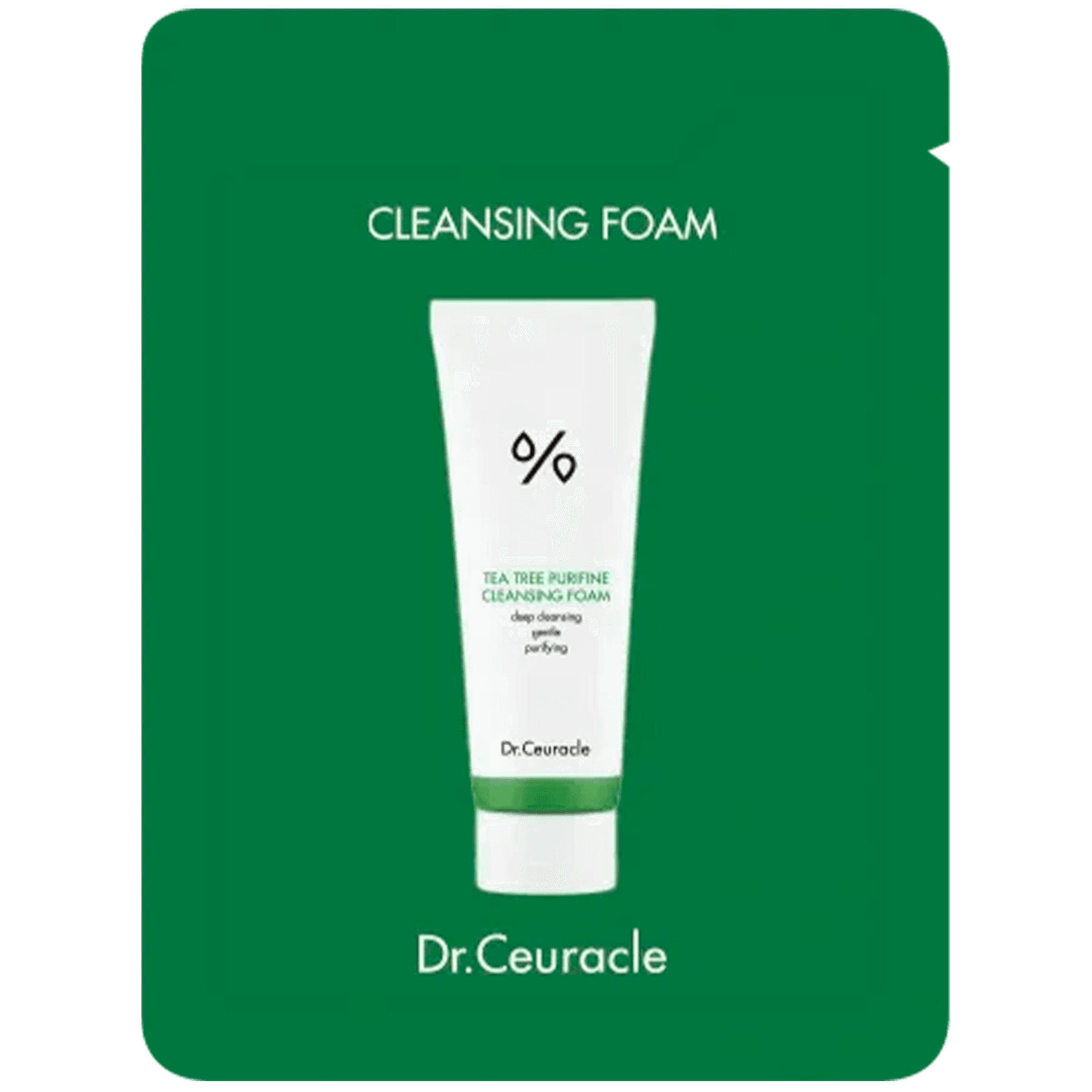 Гель-пінка для вмивання з екстрактом чайного дерева Dr.Ceuracle Tea Tree Purifine 30 Cleansing Foam 150 мл