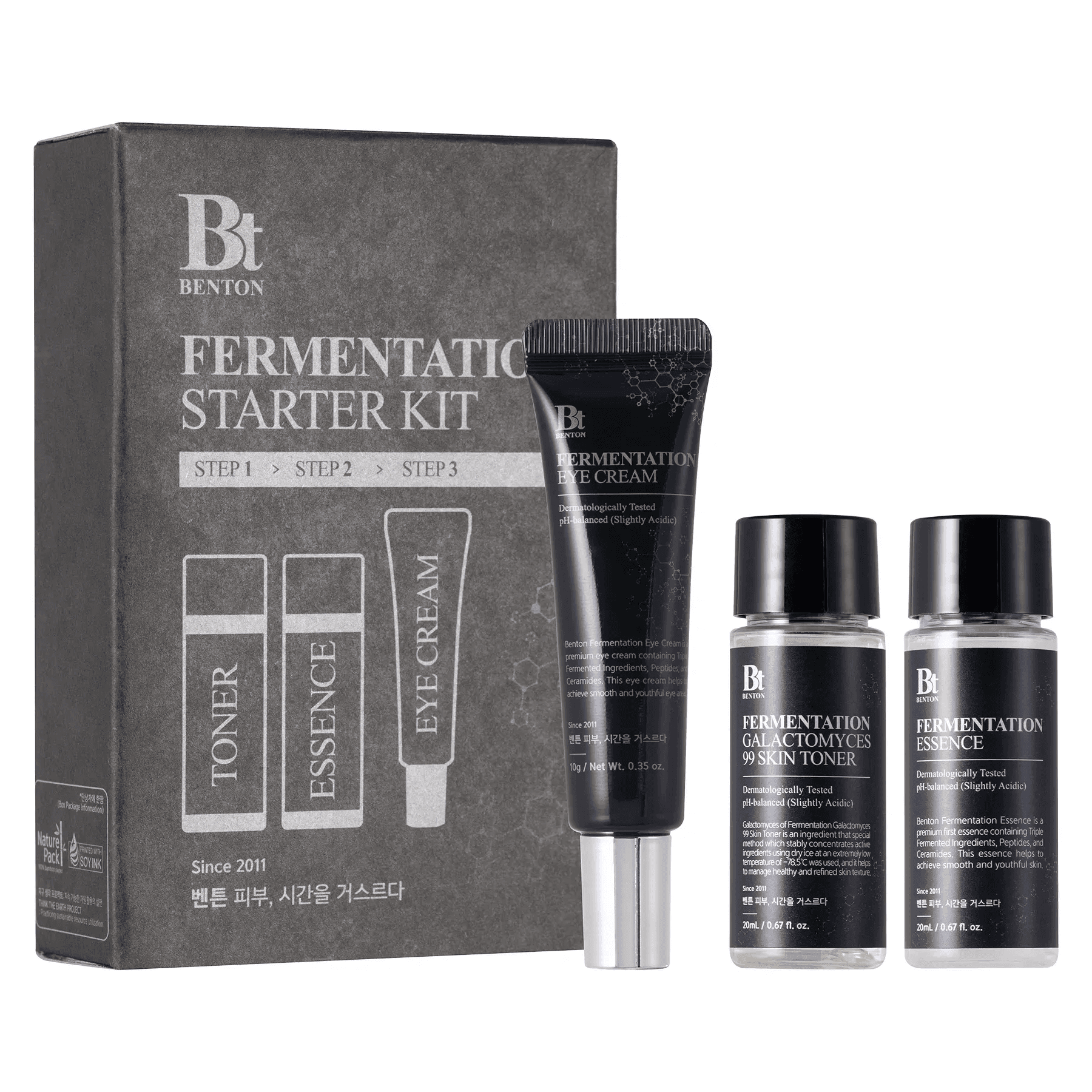 Набір мініатюр з ферментованими компонентами та пептидами Benton Fermentation Starter Kit 3 в 1