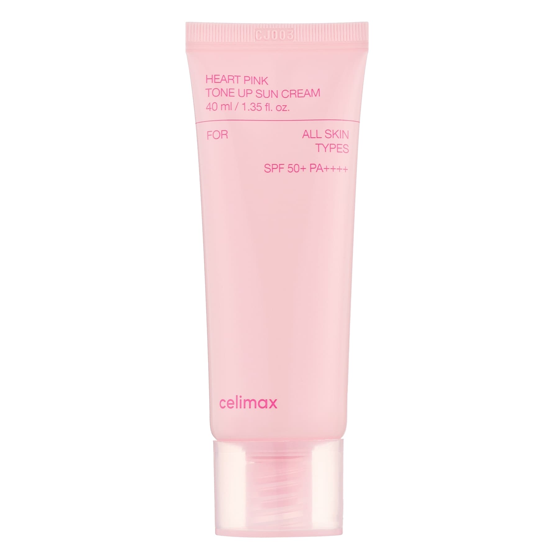 Тонувальний сонцезахисний крем Celimax HEART PINK TONE UP SUN CREAM SPF50+ PA++++ 40 мл