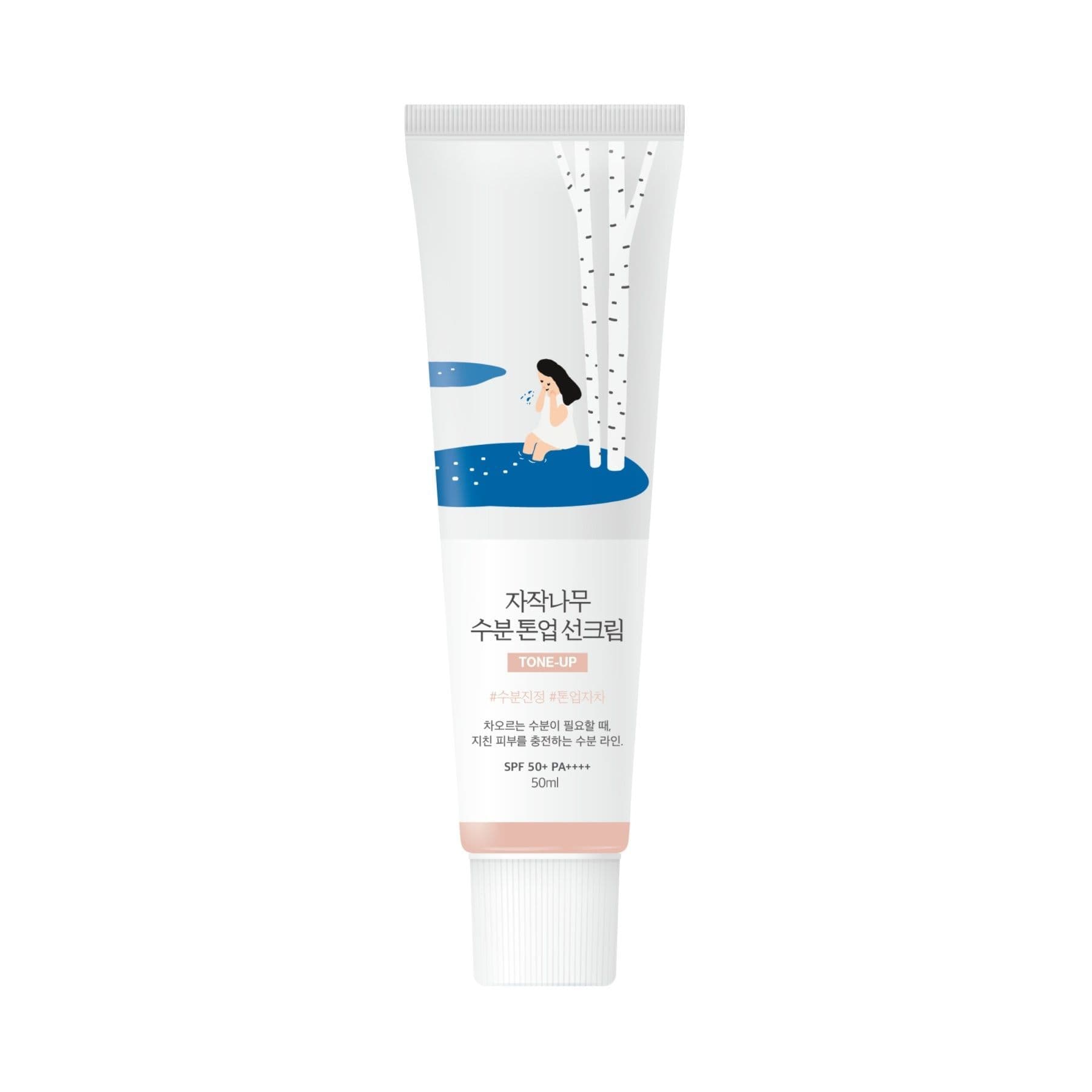 Тонувальний сонцезахисний крем з березовим соком ROUND LAB Birch Juice Moisturizing Tone Up Sunscreen 50 мл