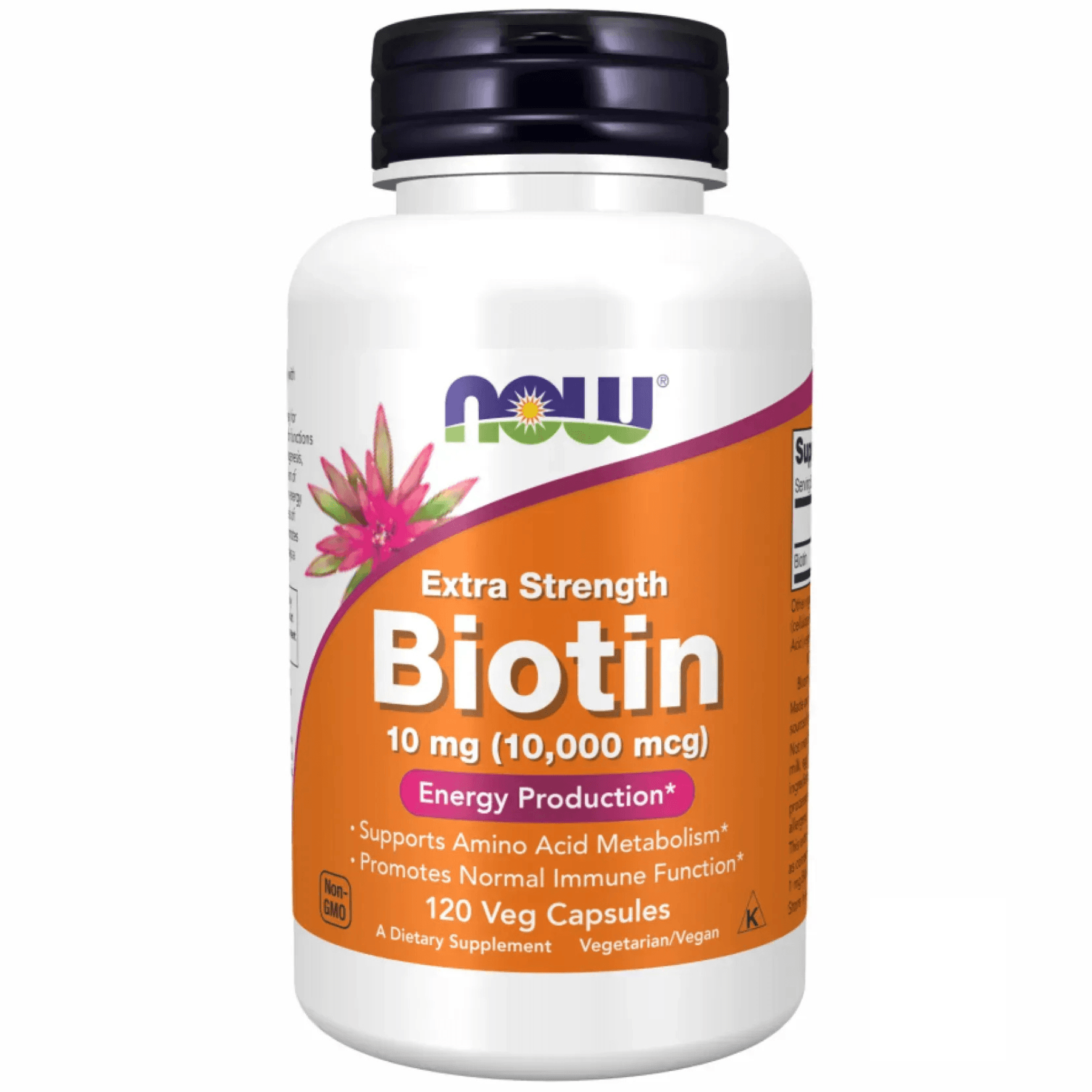 Біотин 10 мг NOW Foods Biotin 10mg (10,000mcg) 120 шт