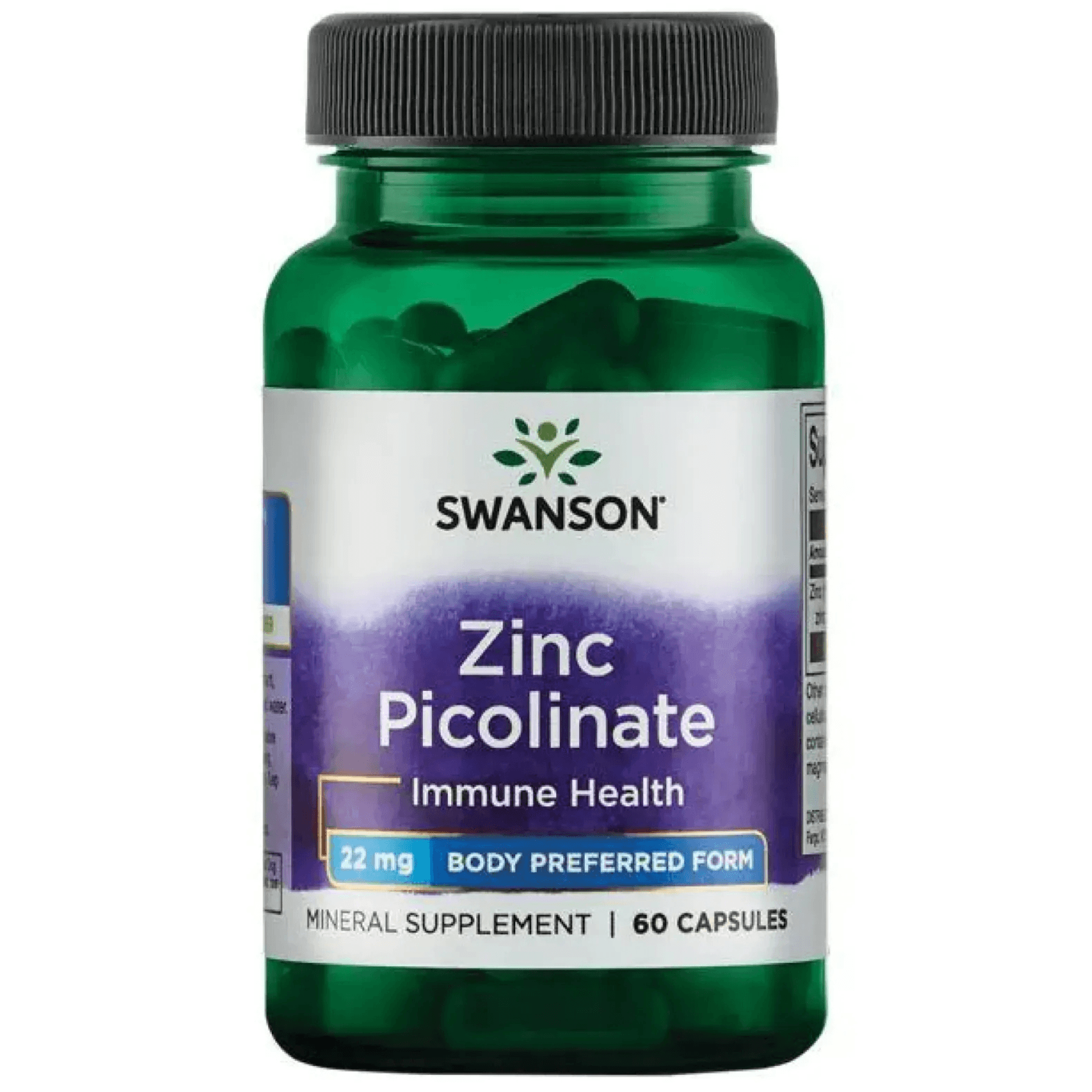 Цинк піколінат 22 мг Swanson Zinc Picolinate Body Preferred Form 22mg 60 шт
