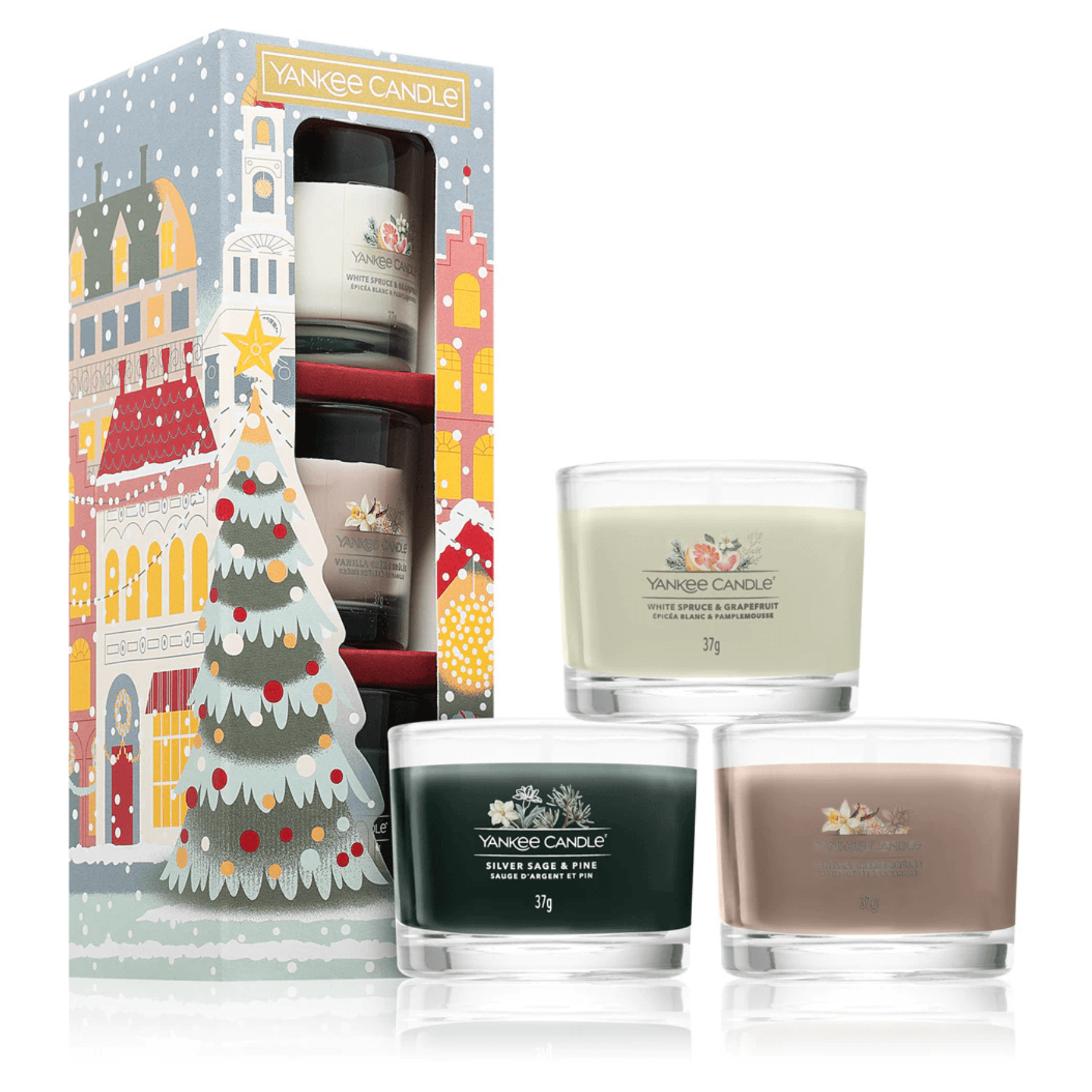 Подарунковий набір із 3 свічок "Різдвяний" Christmas Yankee Candle 3 шт * 37 г