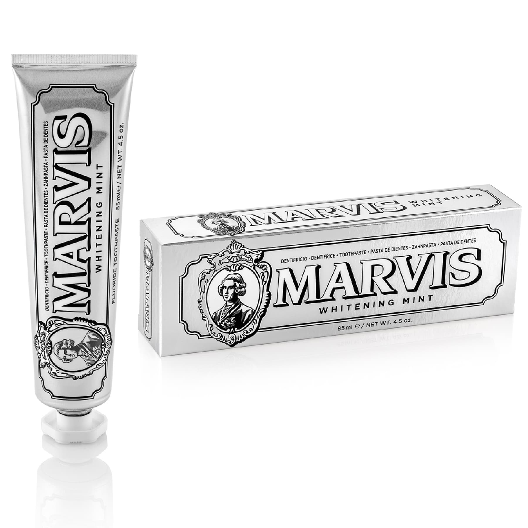 Зубна паста відбілювальна м'ята Marvis Whitening Mint 85 мл
