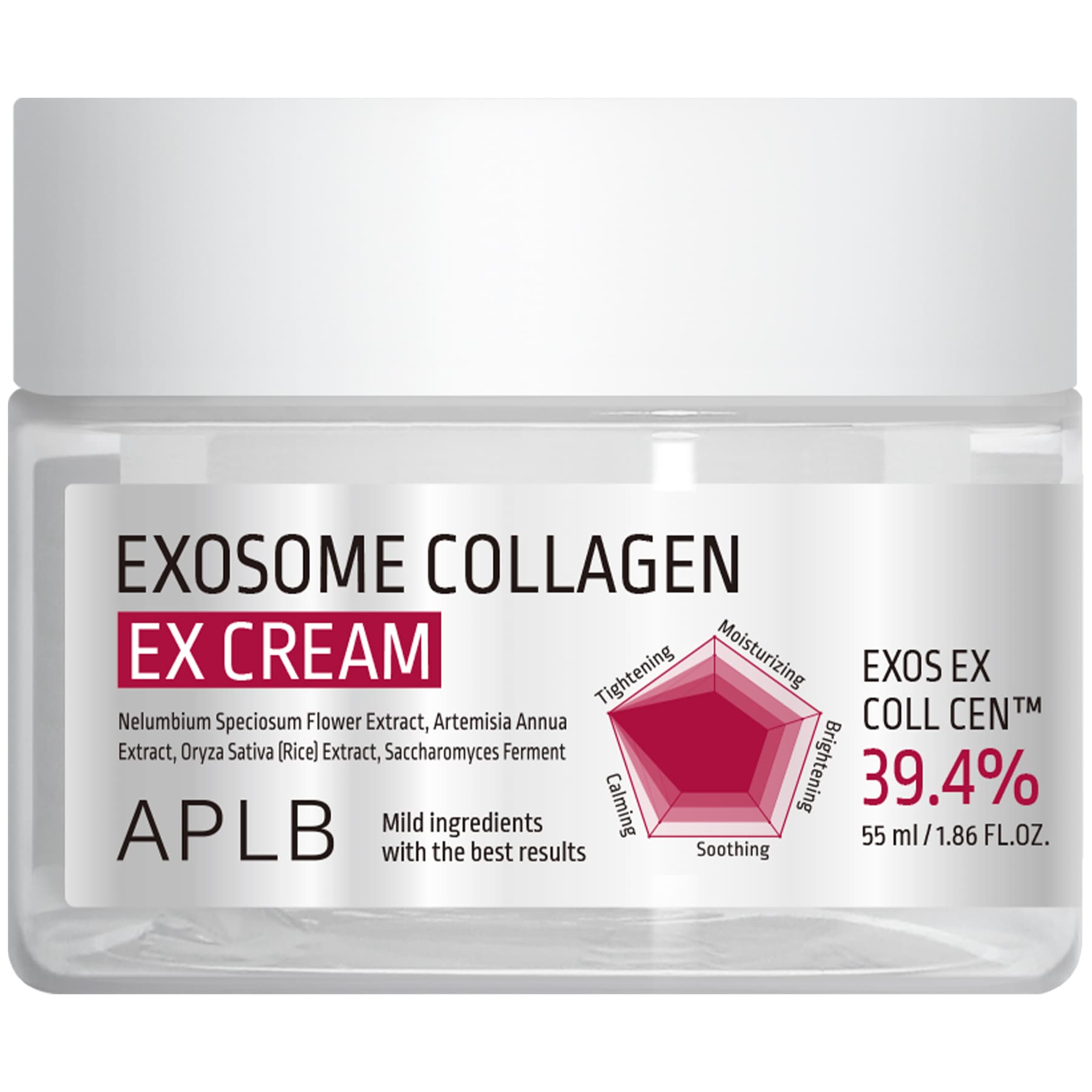 Крем для зміцнення шкіри з екзосомами та колагеном APLB Exosome Collagen EX Cream 55 мл