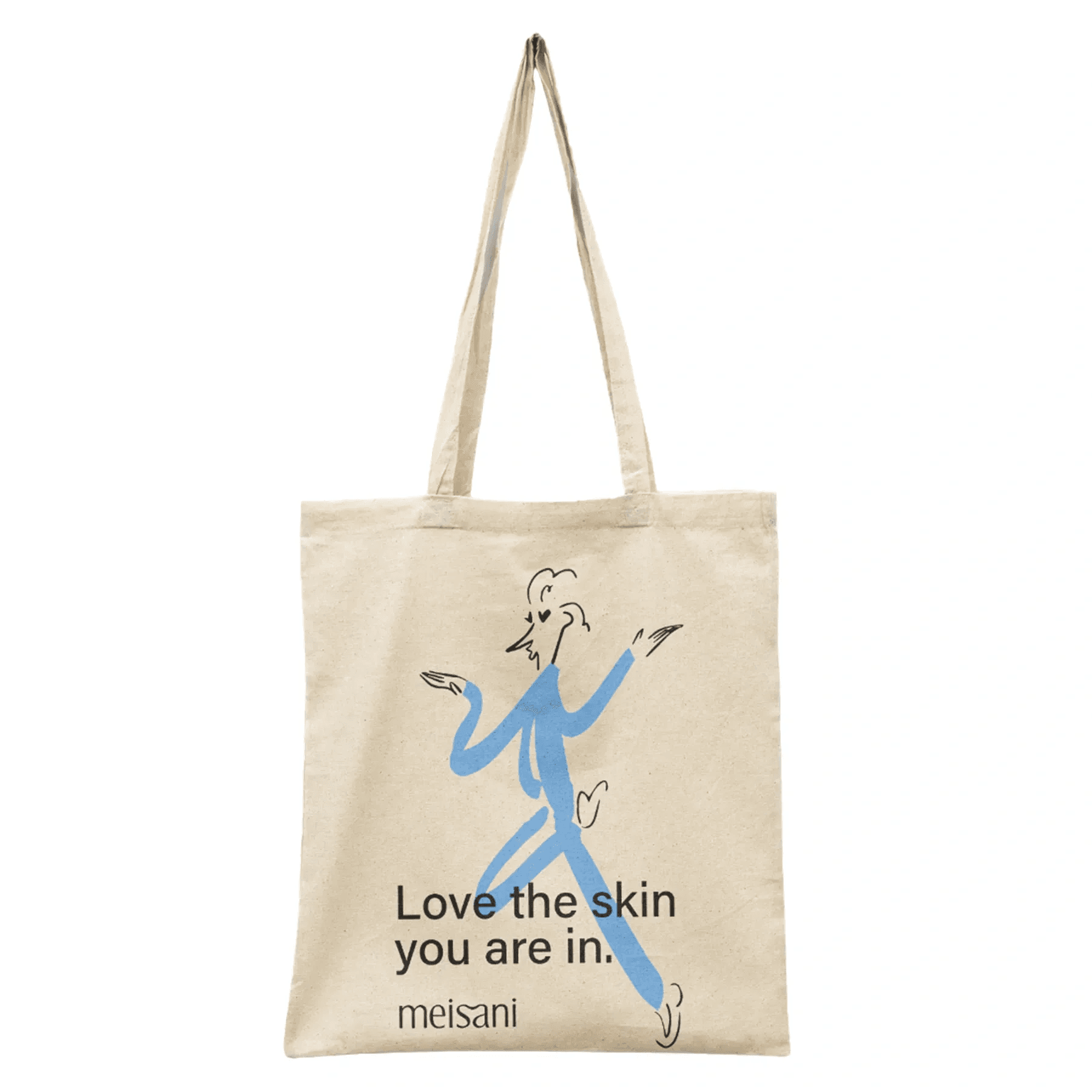 Текстильна сумка-шопер MEISANI TOTE BAG "Love the Skin You Are In" Повнорозмірний