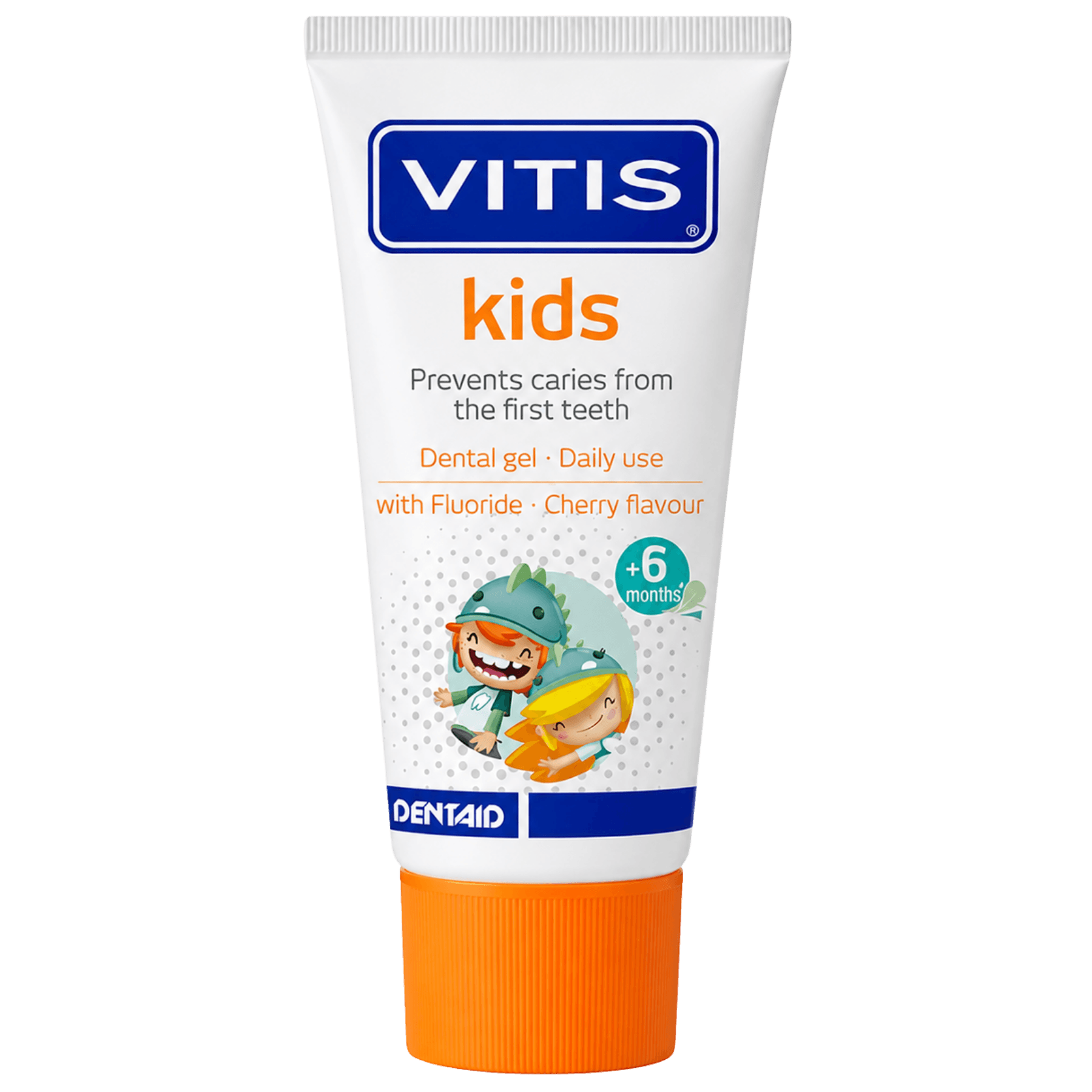 Зубна паста-гель для дітей від 6 місяців до 6 років Dentaid Vitis Kids 50 мл