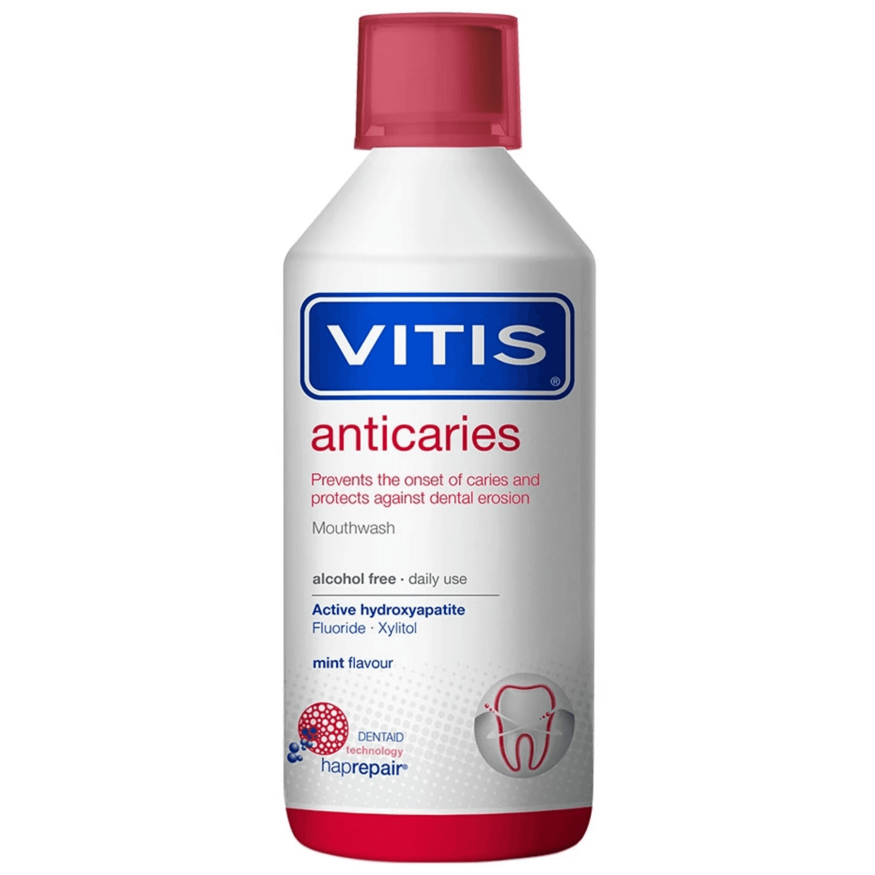 Ополіскувач для ротової порожнини для запобігання карієсу Dentaid Vitis Anticaries Mouthwash 500 мл
