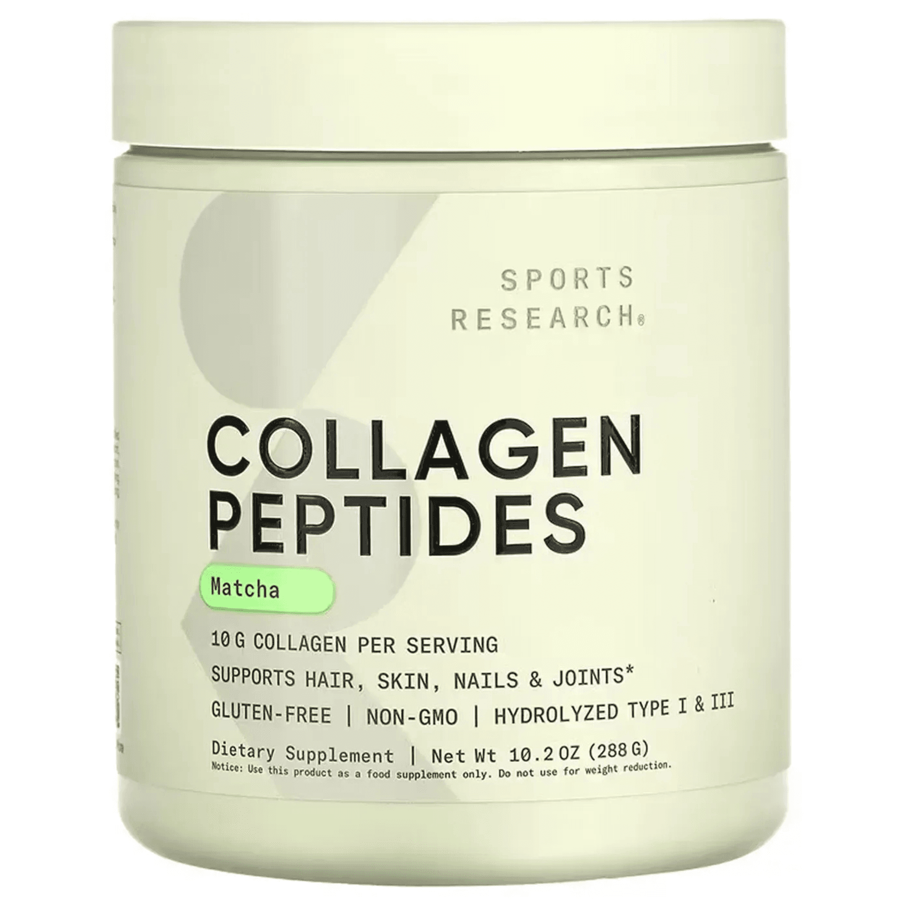 Колагенові пептиди Organic Matcha Green Tea Sports Research Collagen Peptides Organic Matcha Green Tea, 24 порц 24 порц