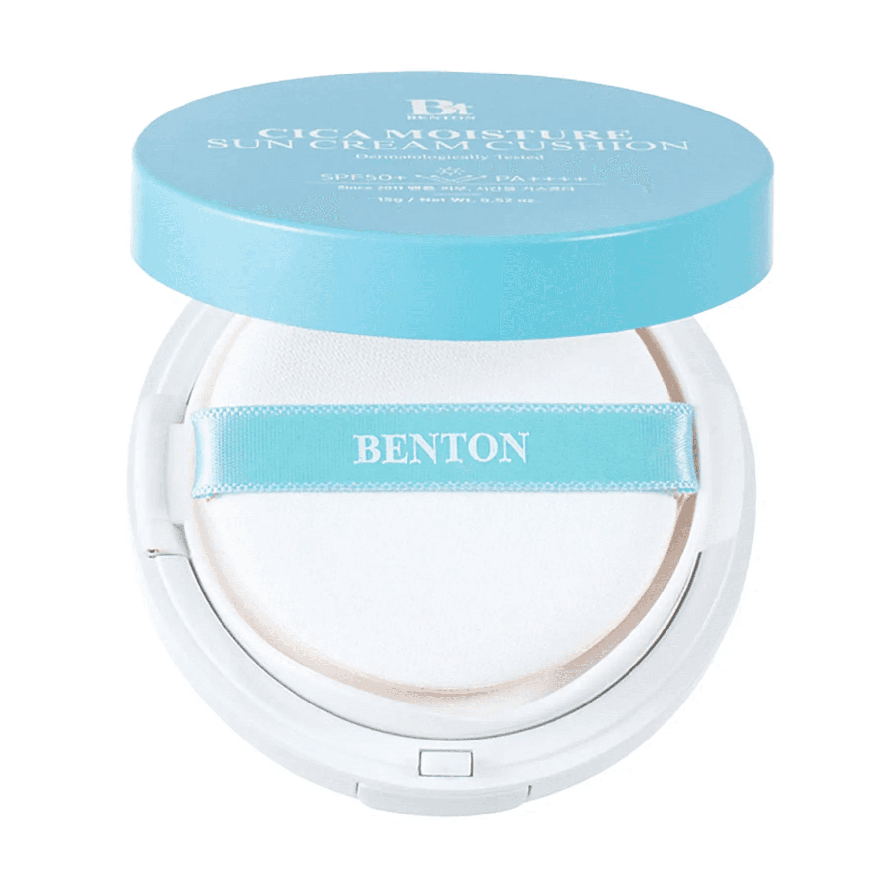 Сонцезахисний кушон з центелою Benton Cica Moisture Sun Cream Cushion SPF50 PA++++ 15 г