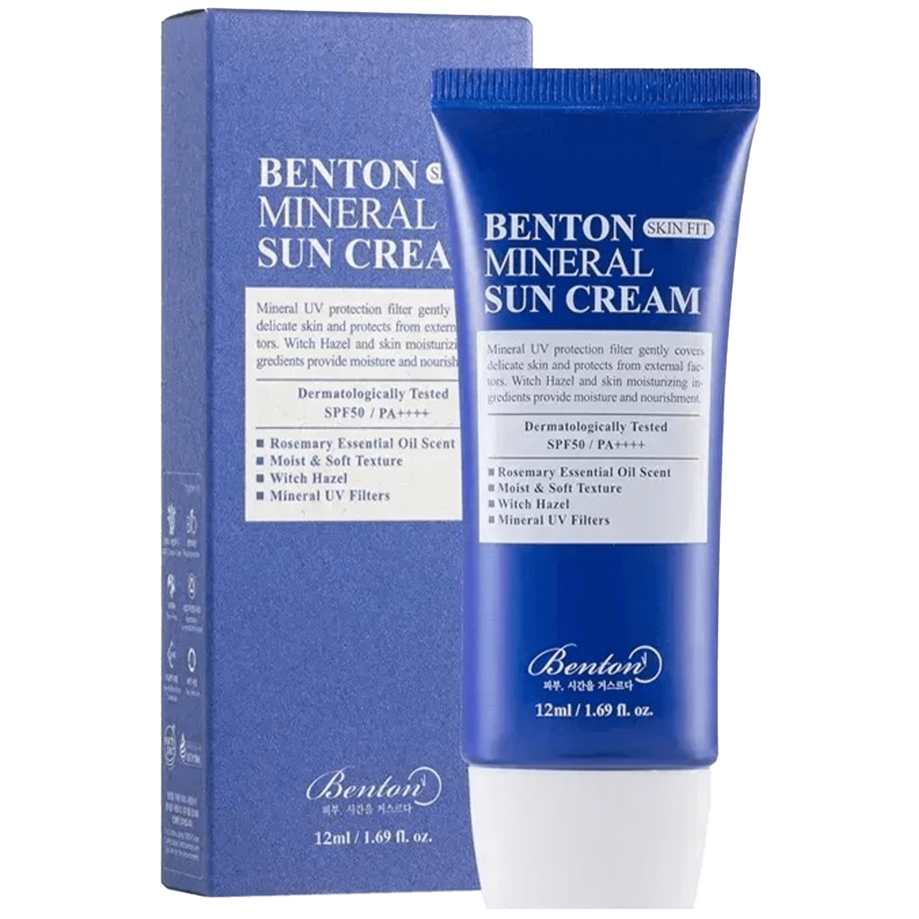 Сонцезахисний крем на мінеральній основі Benton Skin Fit Mineral Sun Cream SPF50+ PA++++ 50 мл