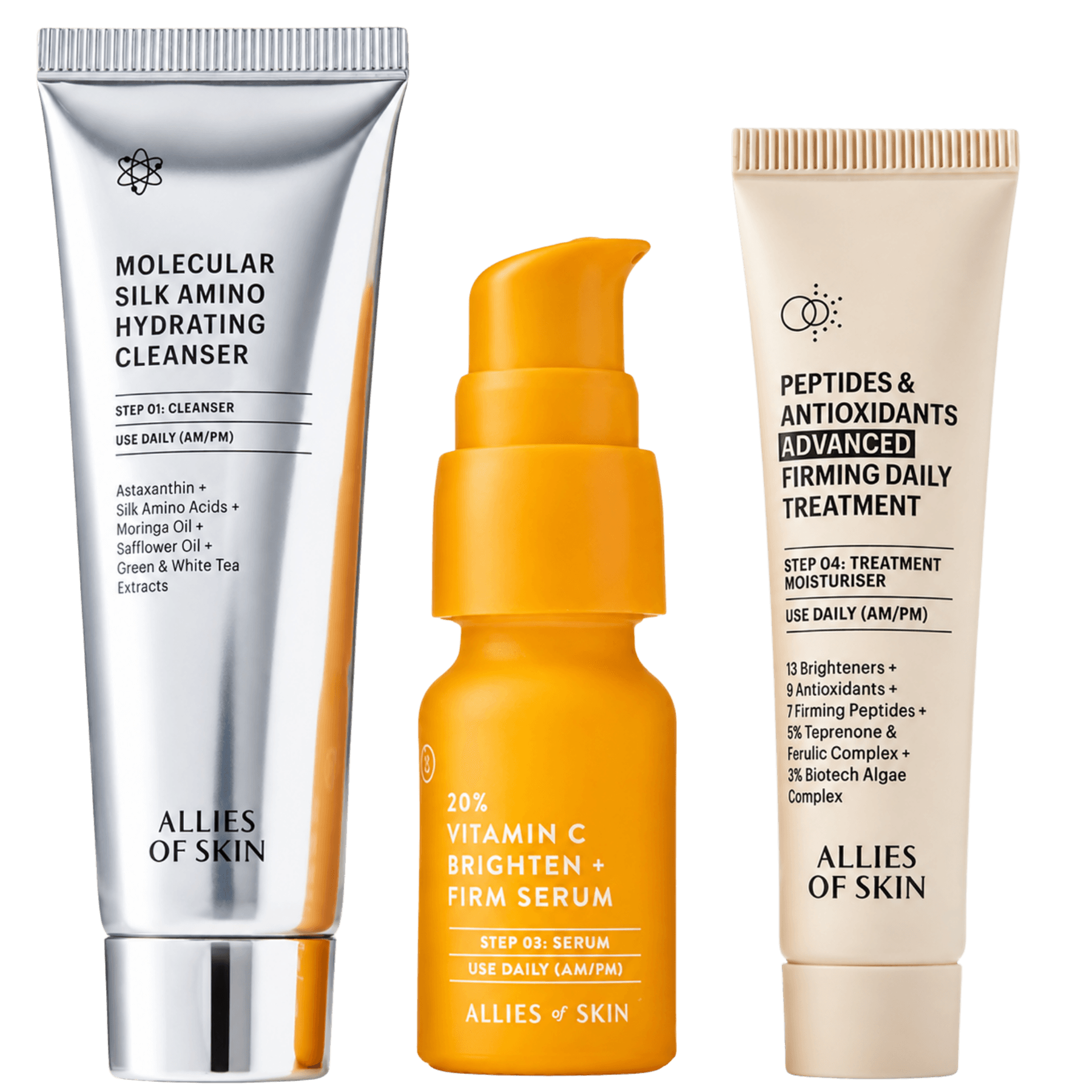 Набір для сяйва шкіри Allies of Skin 7 Days to Brighter Skin Kit 3 в 1