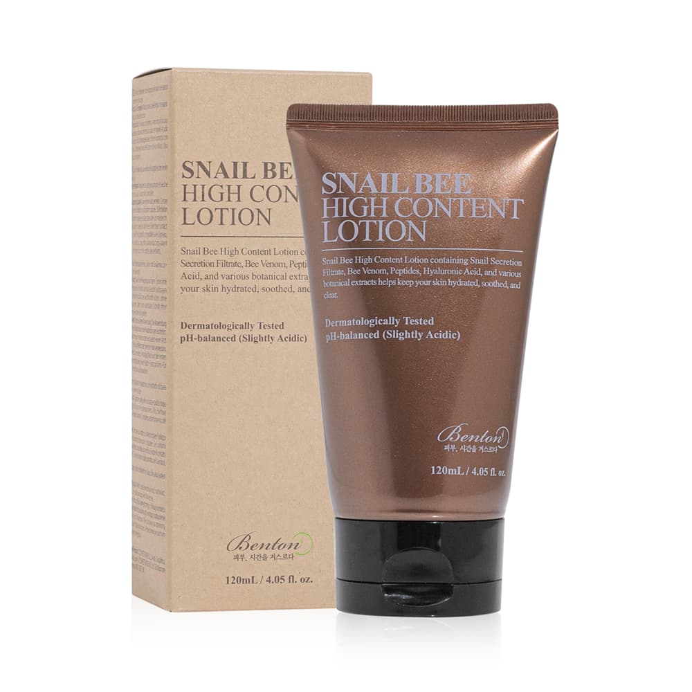Денний лосьйон з муцином равлика і бджолиною отрутою Benton Snail Bee High Content Lotion 120 мл
