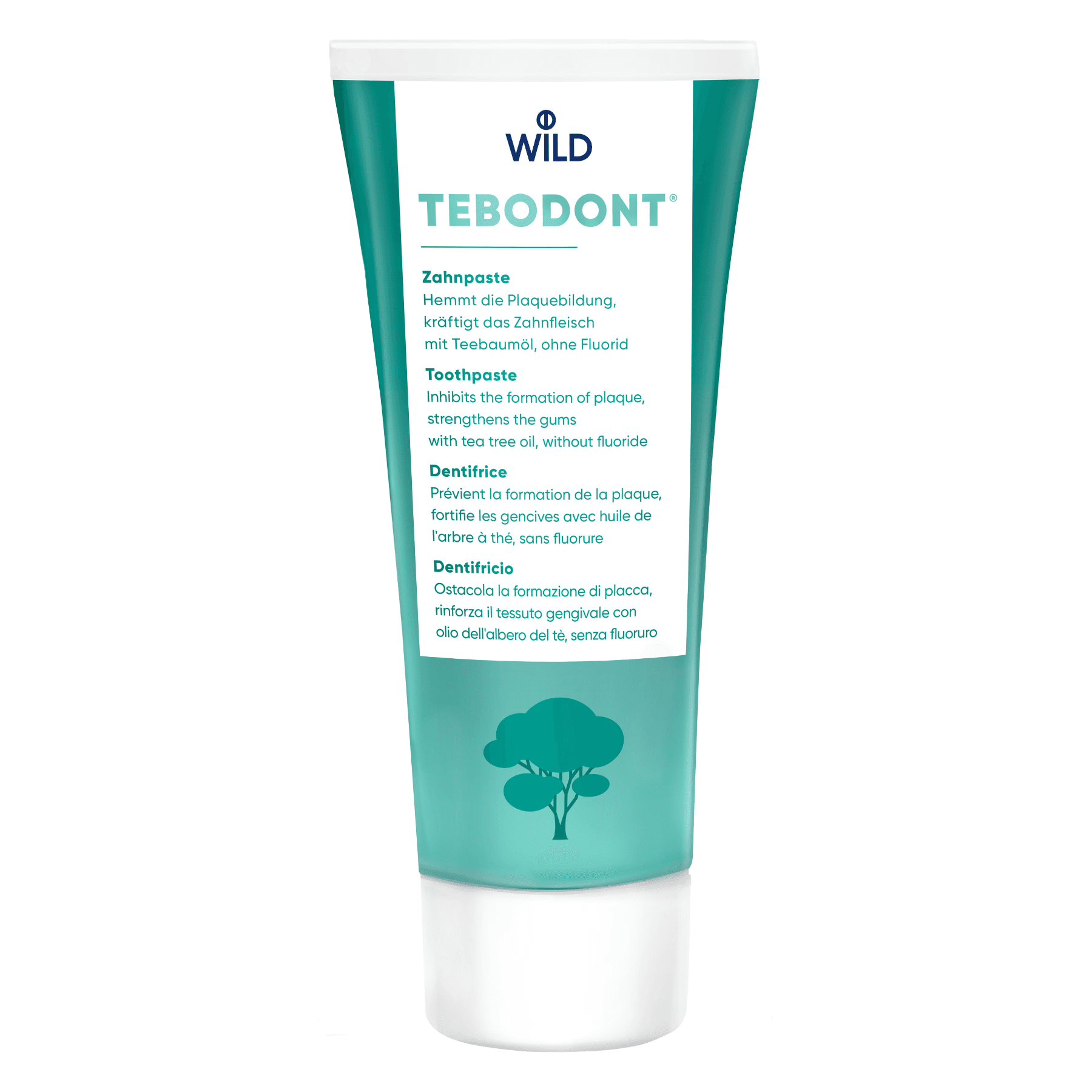 Зубна паста без фториду Dr.Wild Tebodont 75 мл