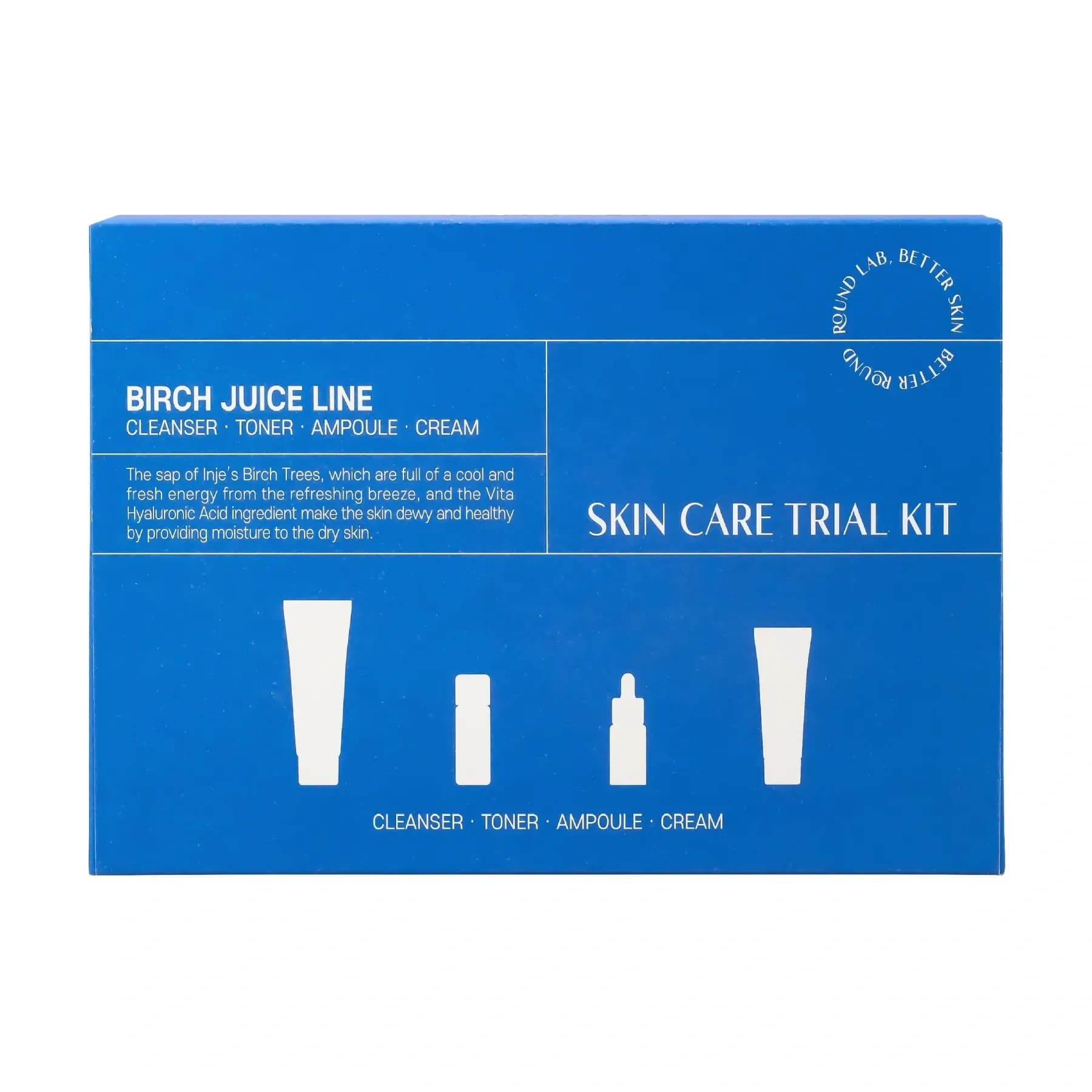 Набір мініверсій засобів з березовим соком ROUND LAB Birch Juice Trial Kit 4 в 1