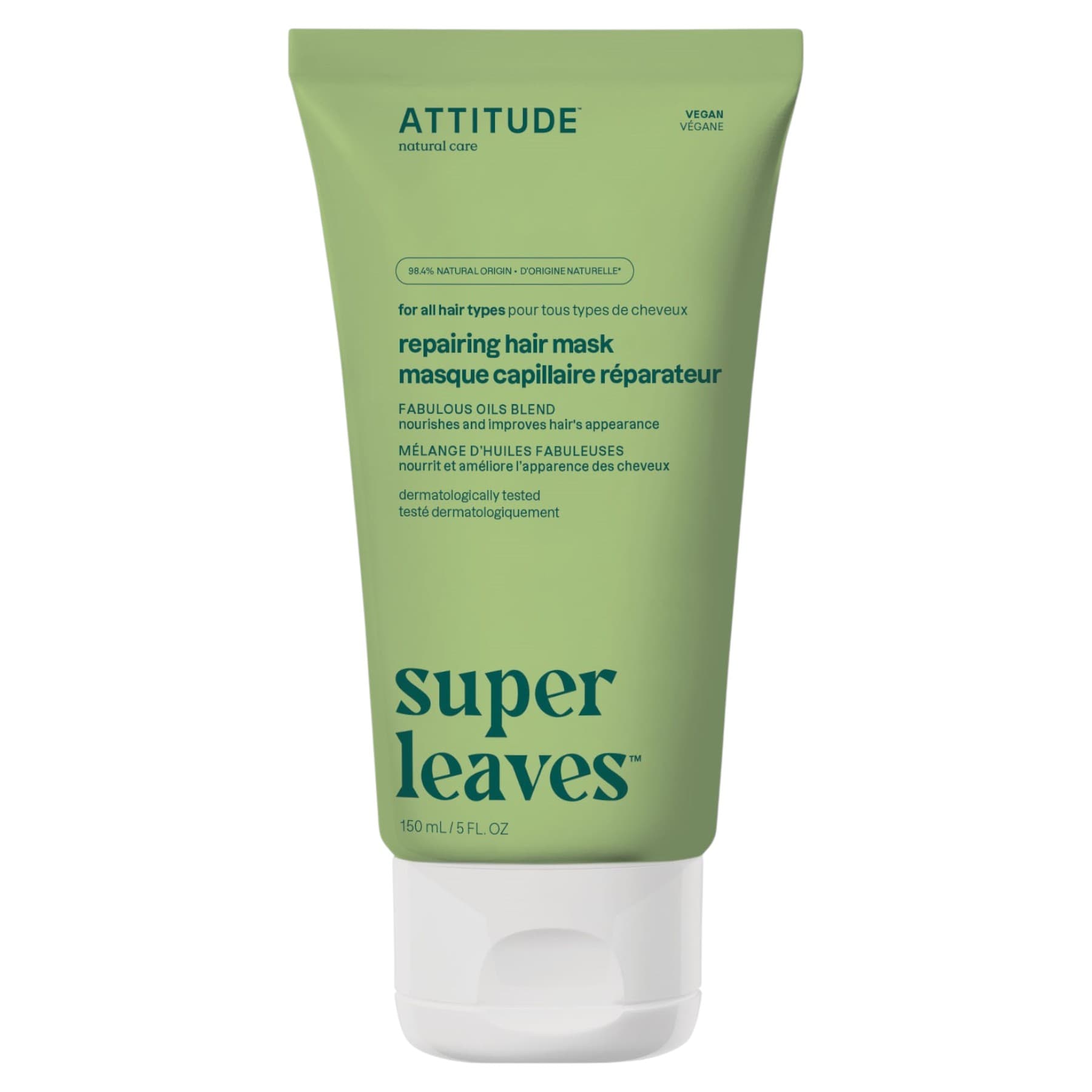Маска для волосся відновлювальна Super Leaves Attitude 150 мл