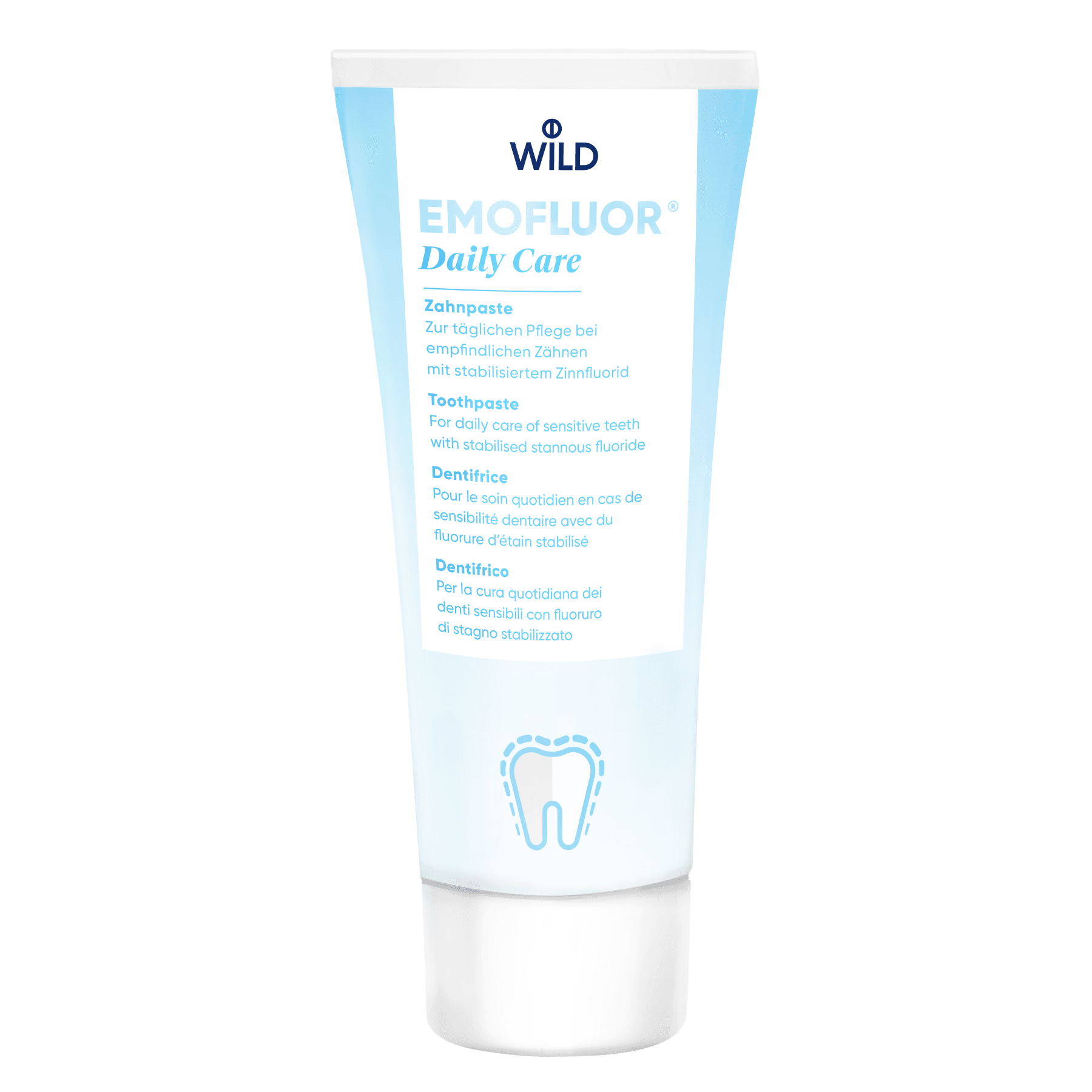 Зубна паста із стаб. фторидом олова Dr.Wild Emofluor Daily Care 75 мл