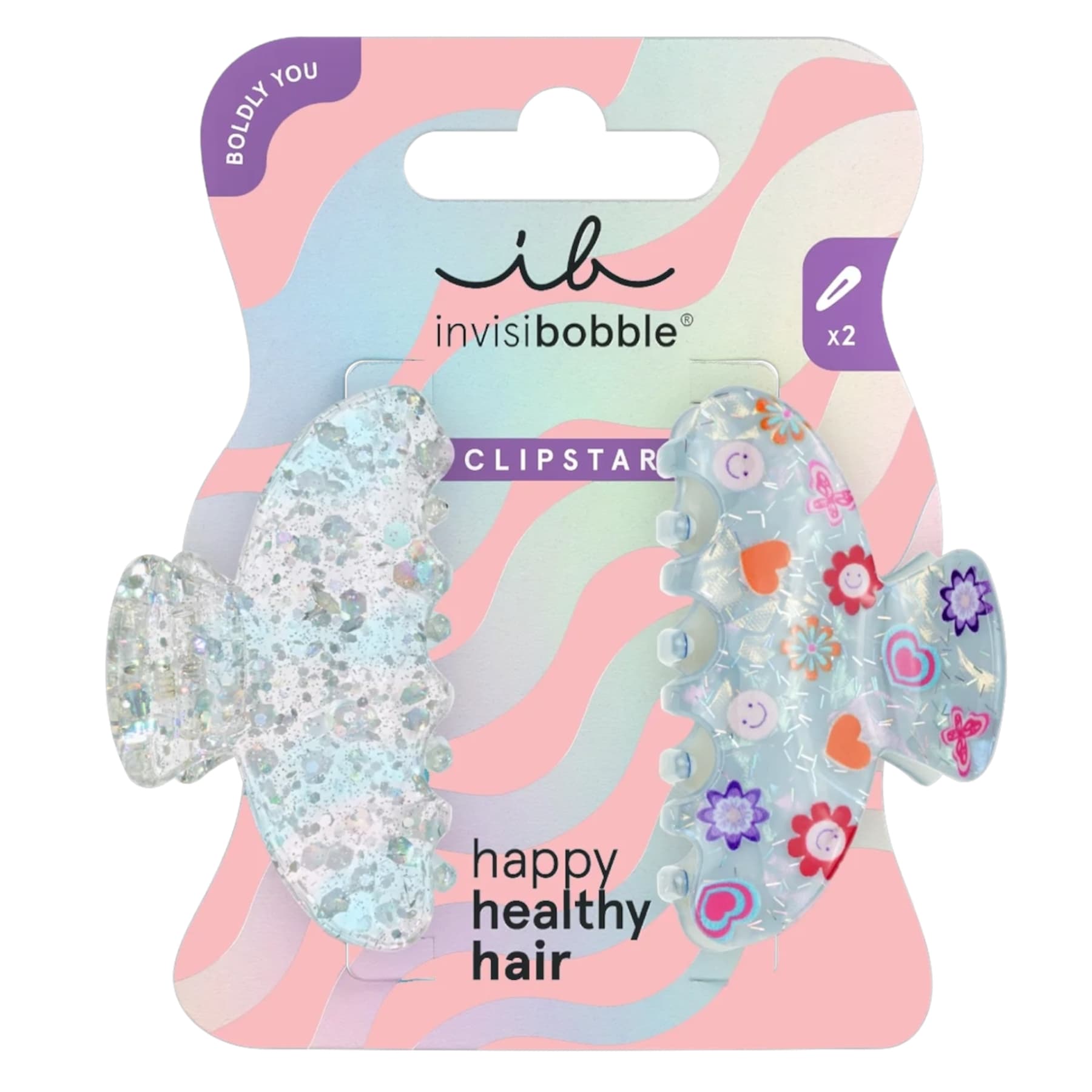 Набір заколок для волосся Invisibobble Clipstar Cosmic Glow 2 в 1