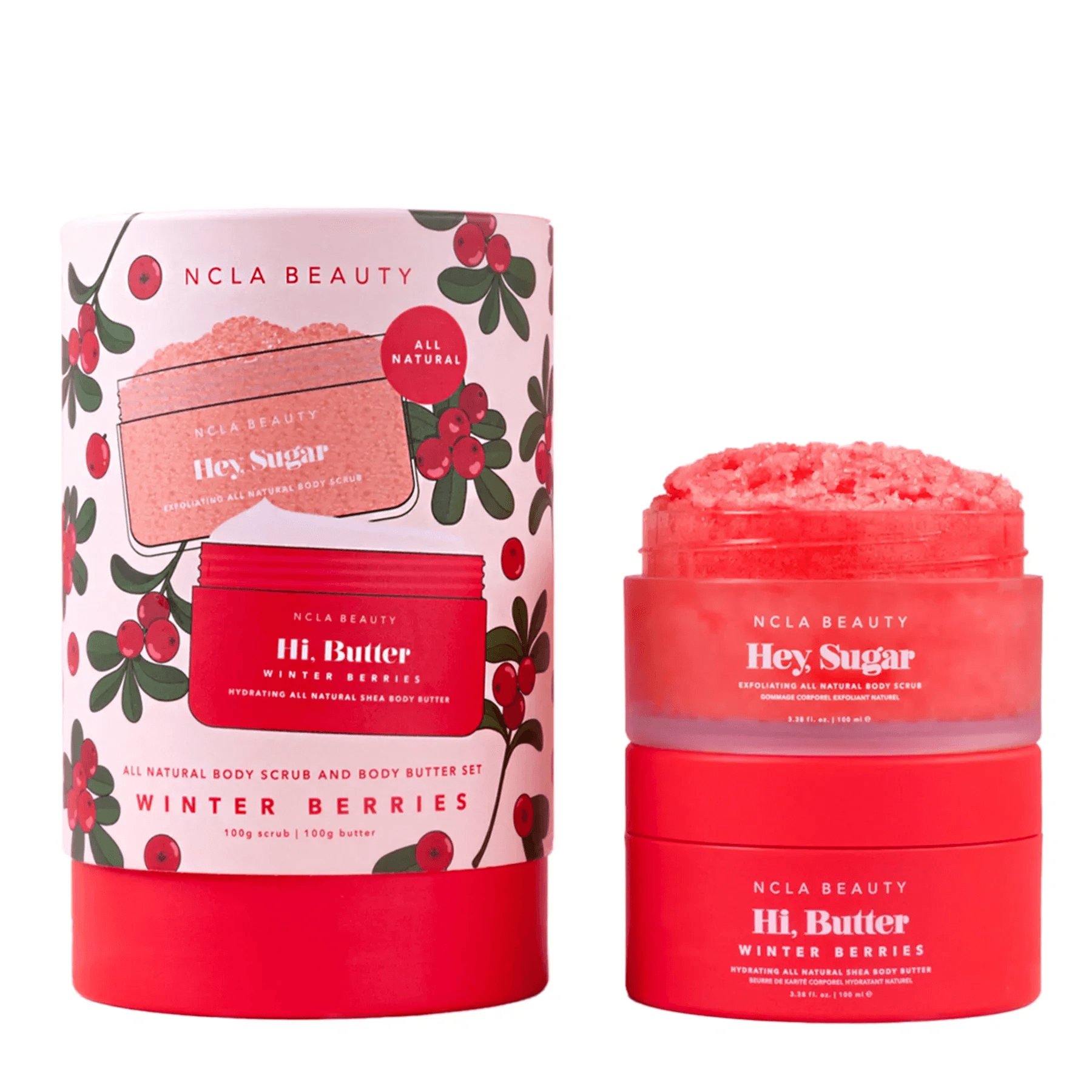 Подарунковий набір для догляду за тілом «Брусниця» NCLA Beauty Winter Berries Body Care Gift Set 2 в 1