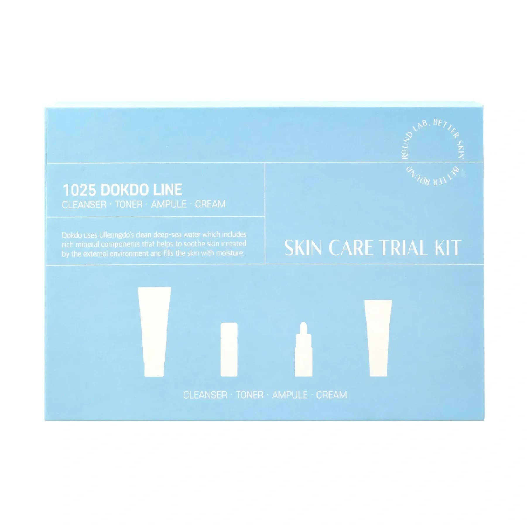 Набір мініверсій засобів з морською водою ROUND LAB 1025 Dokdo Trial Kit 4 в 1