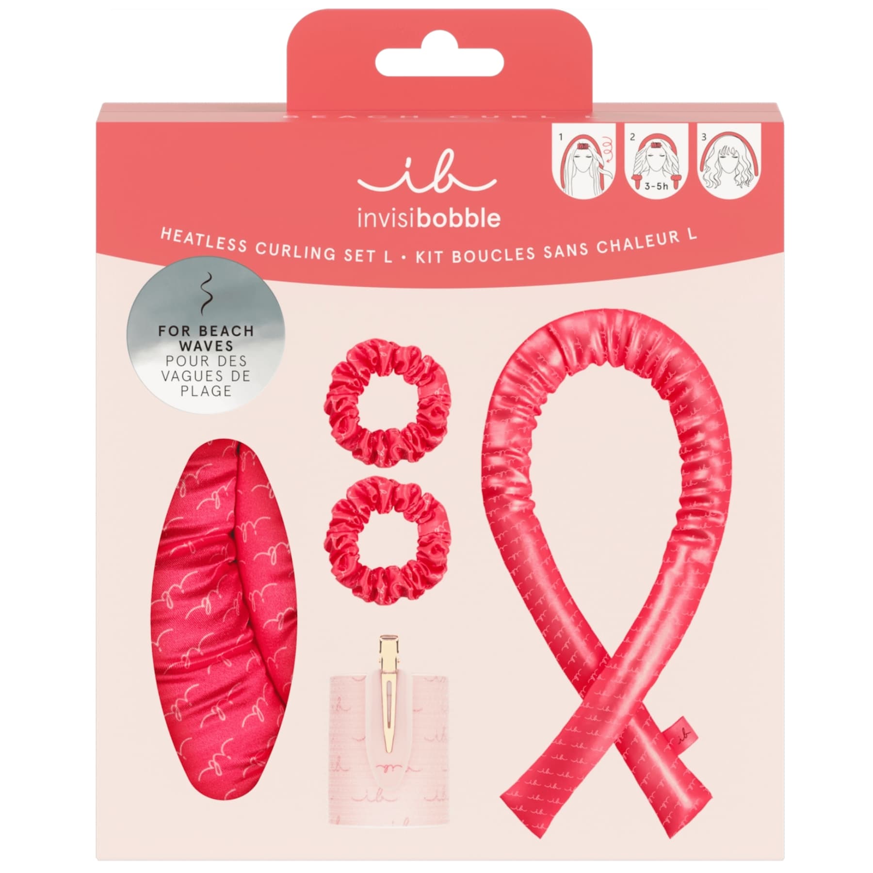 Подарунковий набір для створення локонів Invisibobble Beach Curl L Gift Set 4 в 1