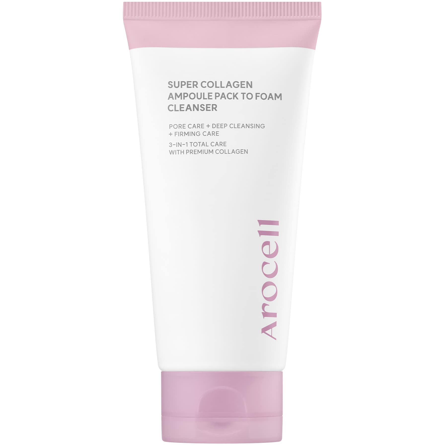Очищувальна маска-пінка для обличчя з колагеном Arocell Super Collagen Ampoule Pack To Foam 120 мл