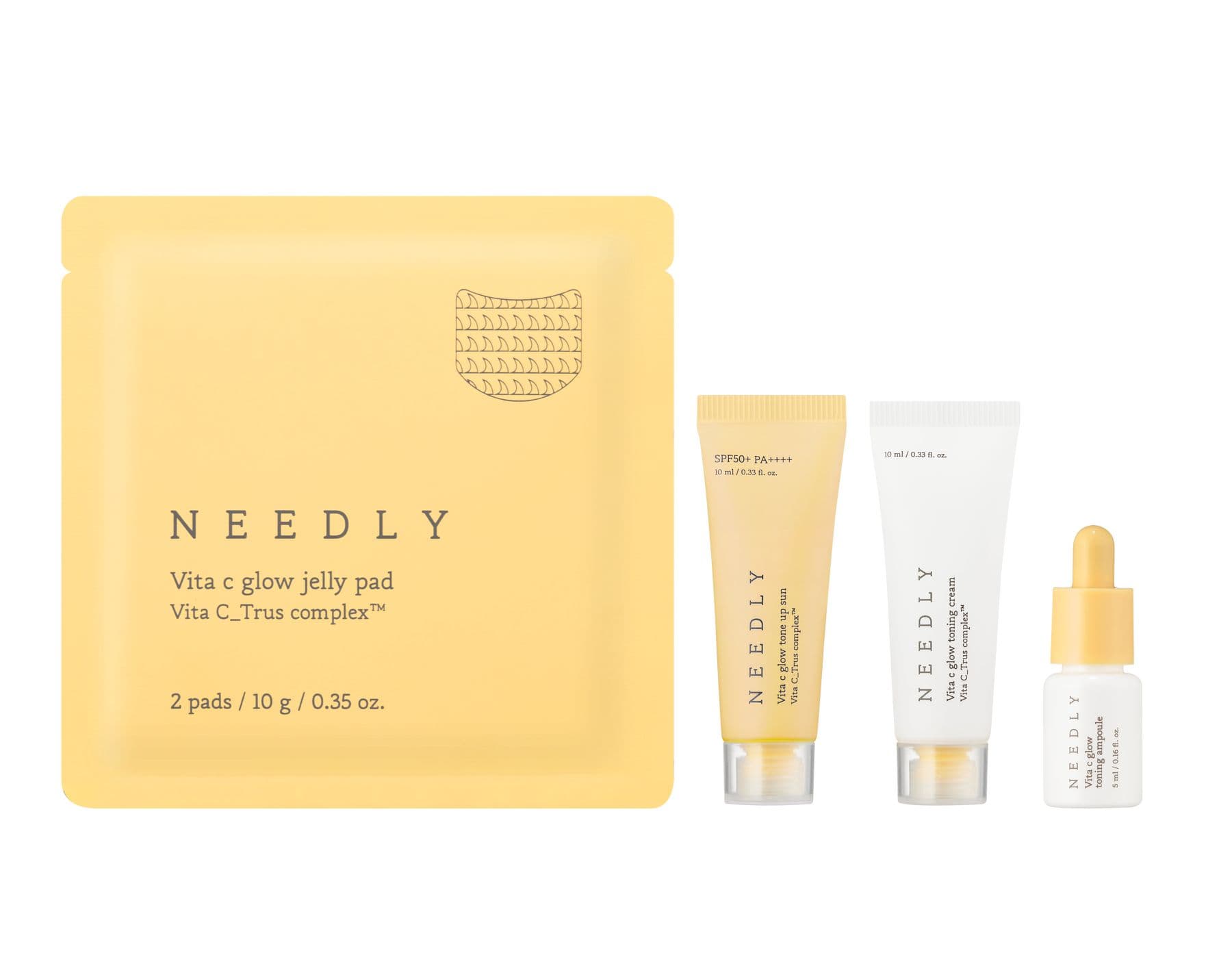 Набір мініатюр косметики з вітаміном C Needly Vita C Glow Miniature Set 4 в 1