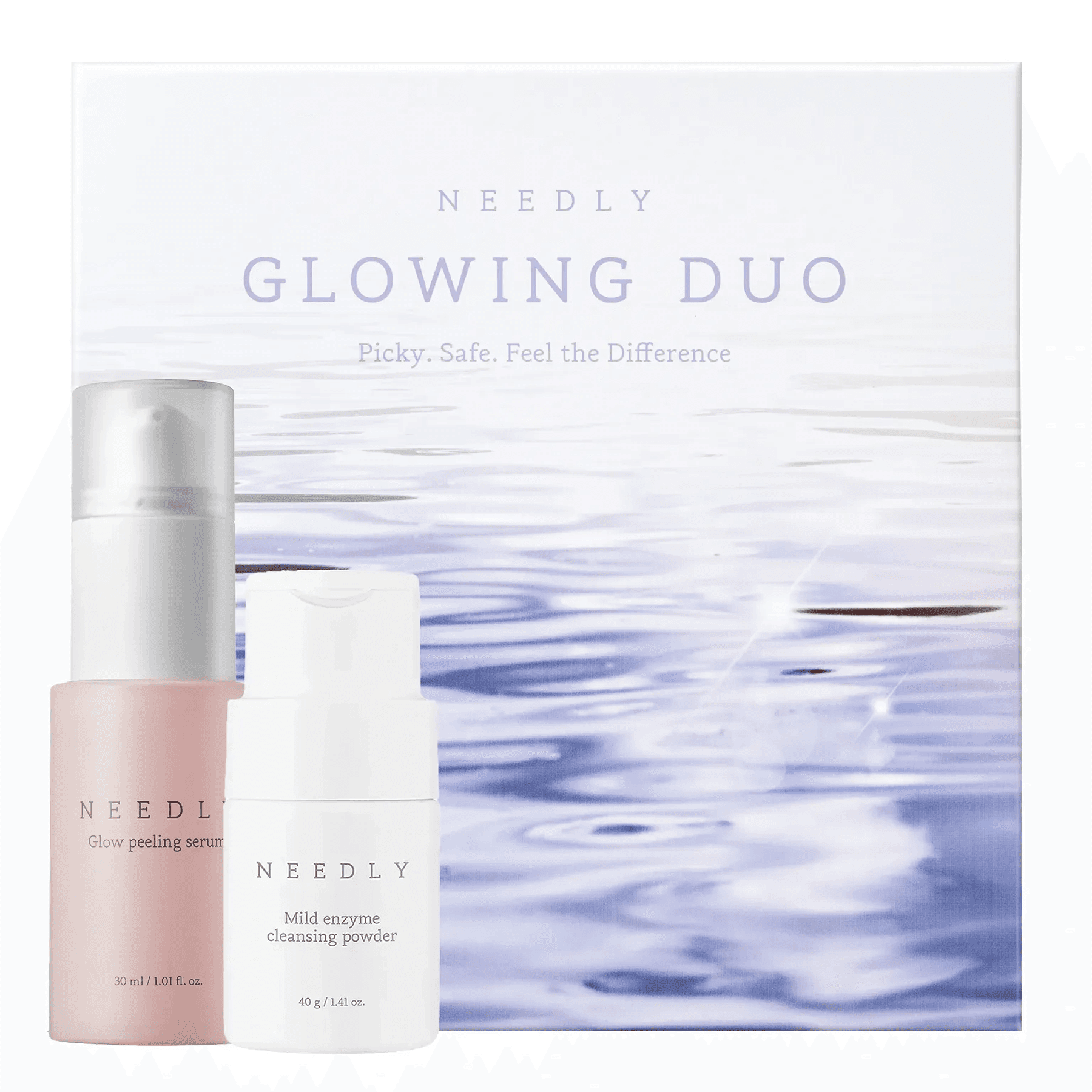 Набір для м'якого очищення та освітлення шкіри Needly Glowing duo 2 в 1