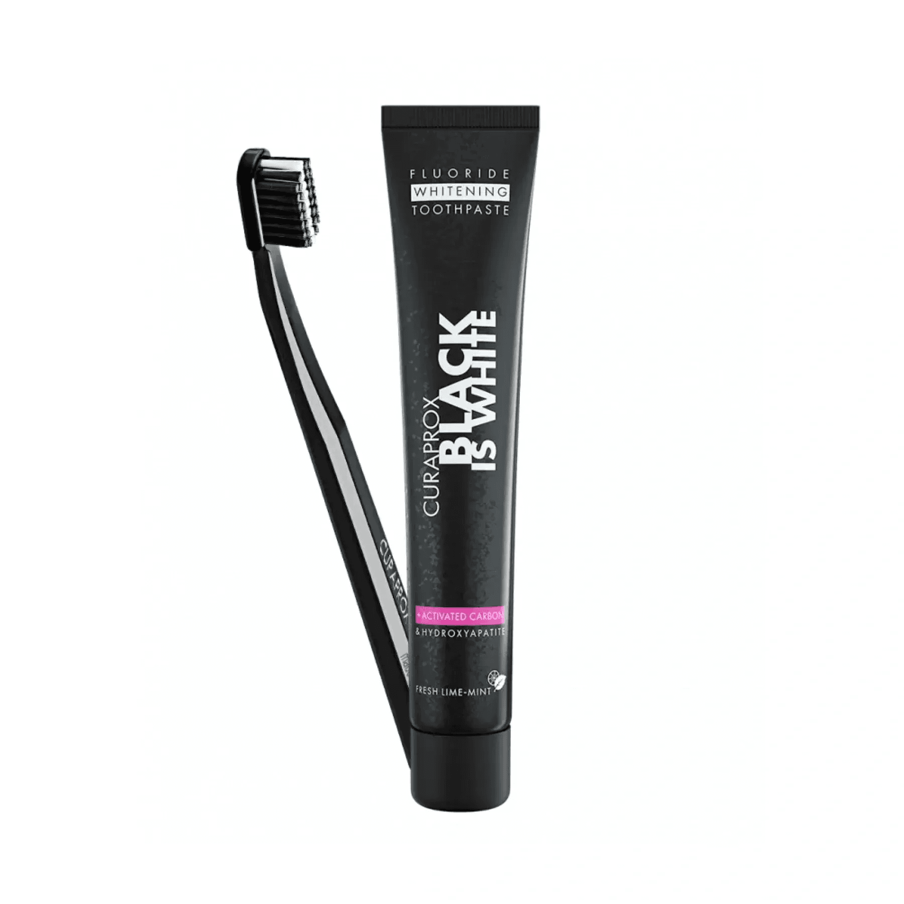 Набір зубна паста та щітка Curaprox Ultra Soft & Black Is White 2 в 1